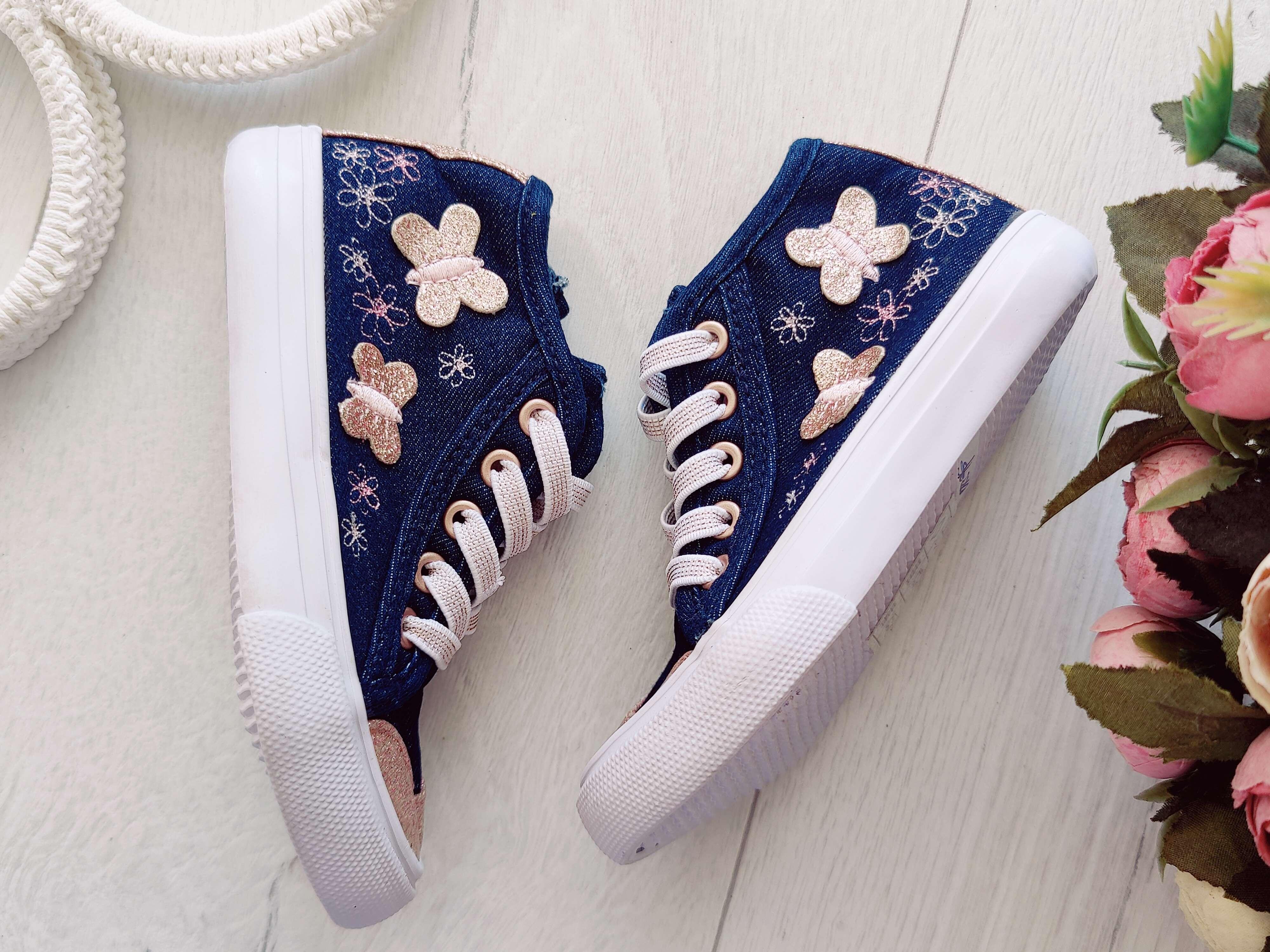 23 (14,5 см) Джинсові хайтопи на блискавці та резинках