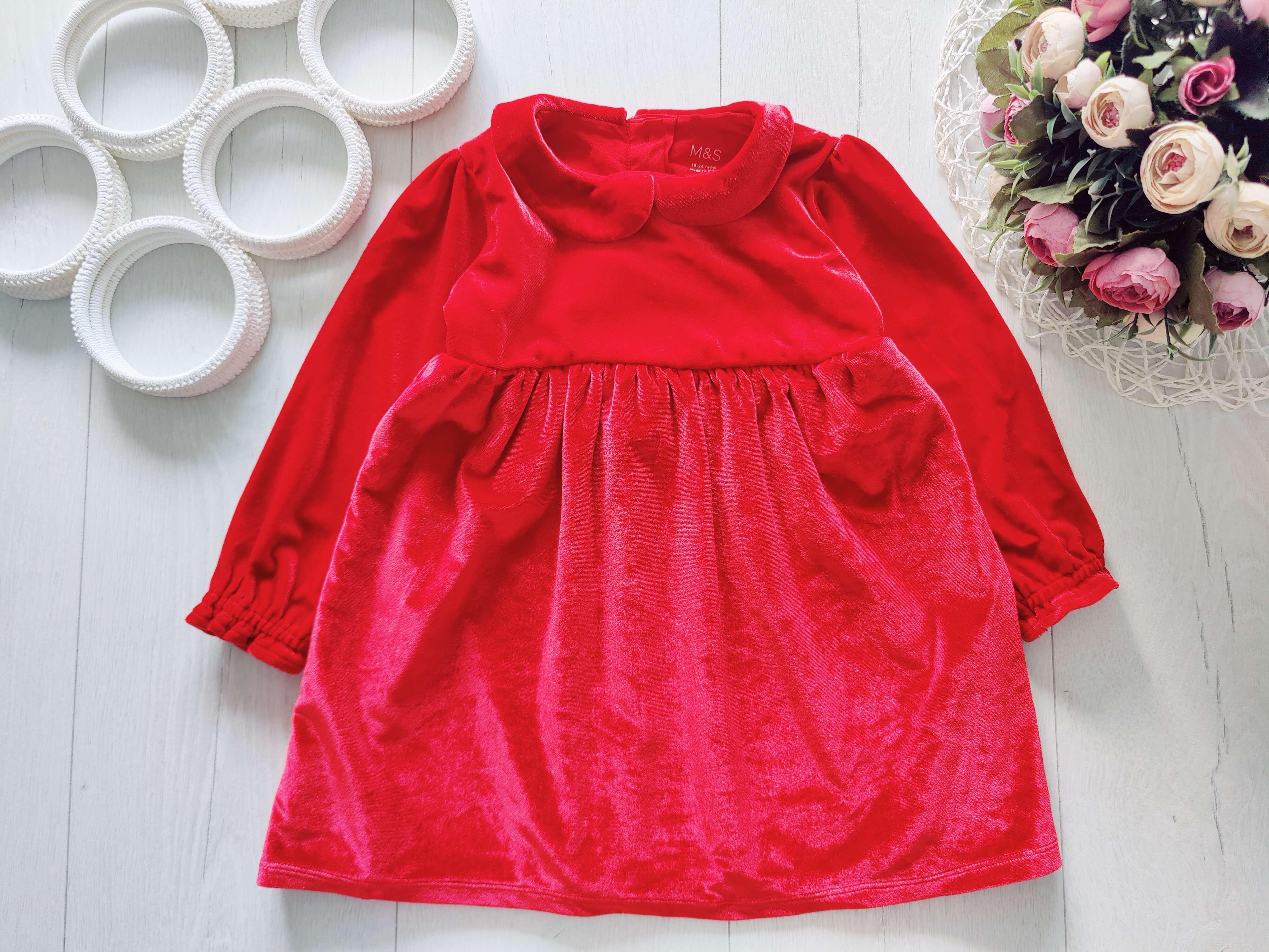 18,24 міс, зріст 90 Оксамитова сукня