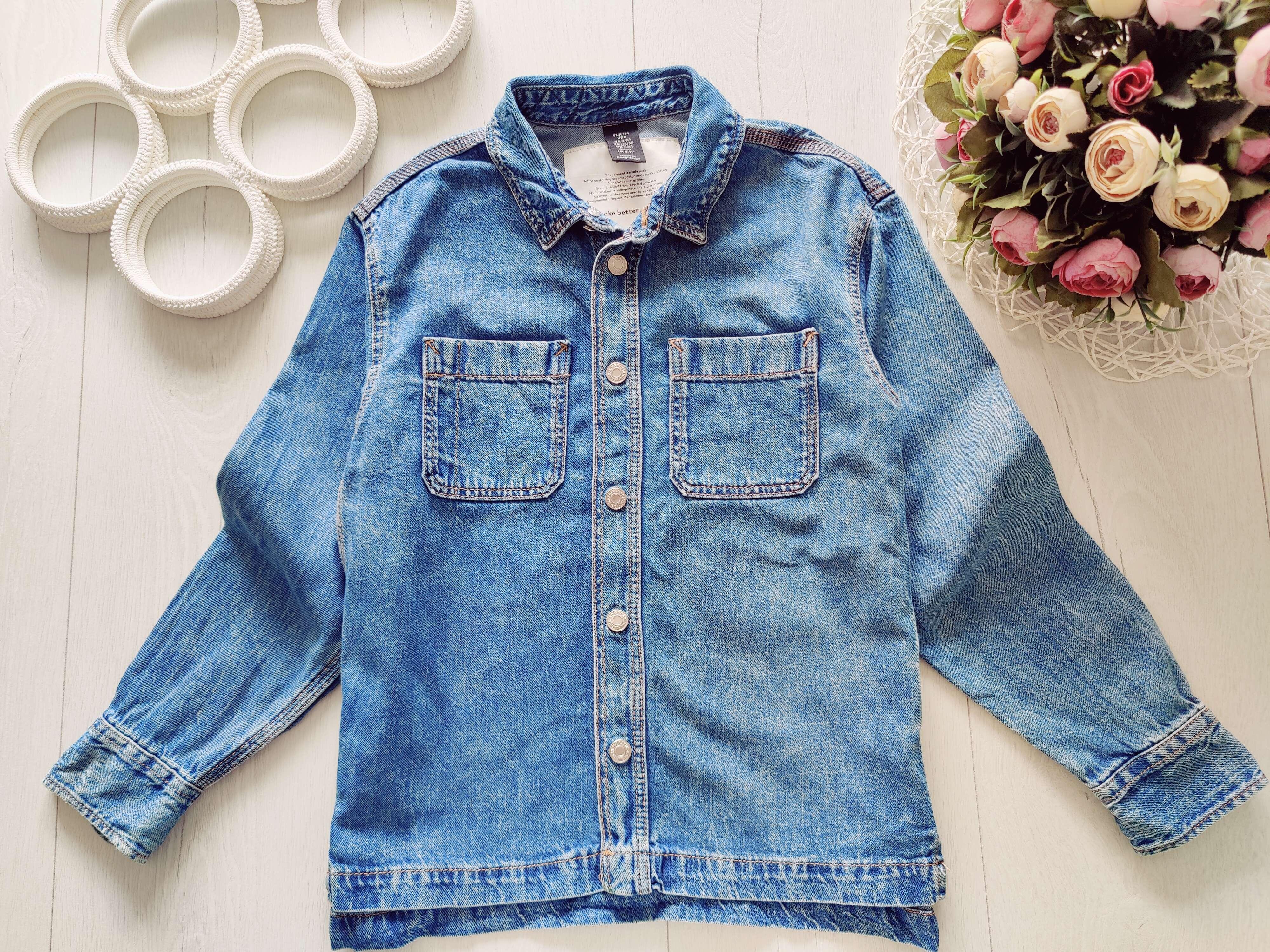 8,9 років, зріст 134 Джинсова сорочка