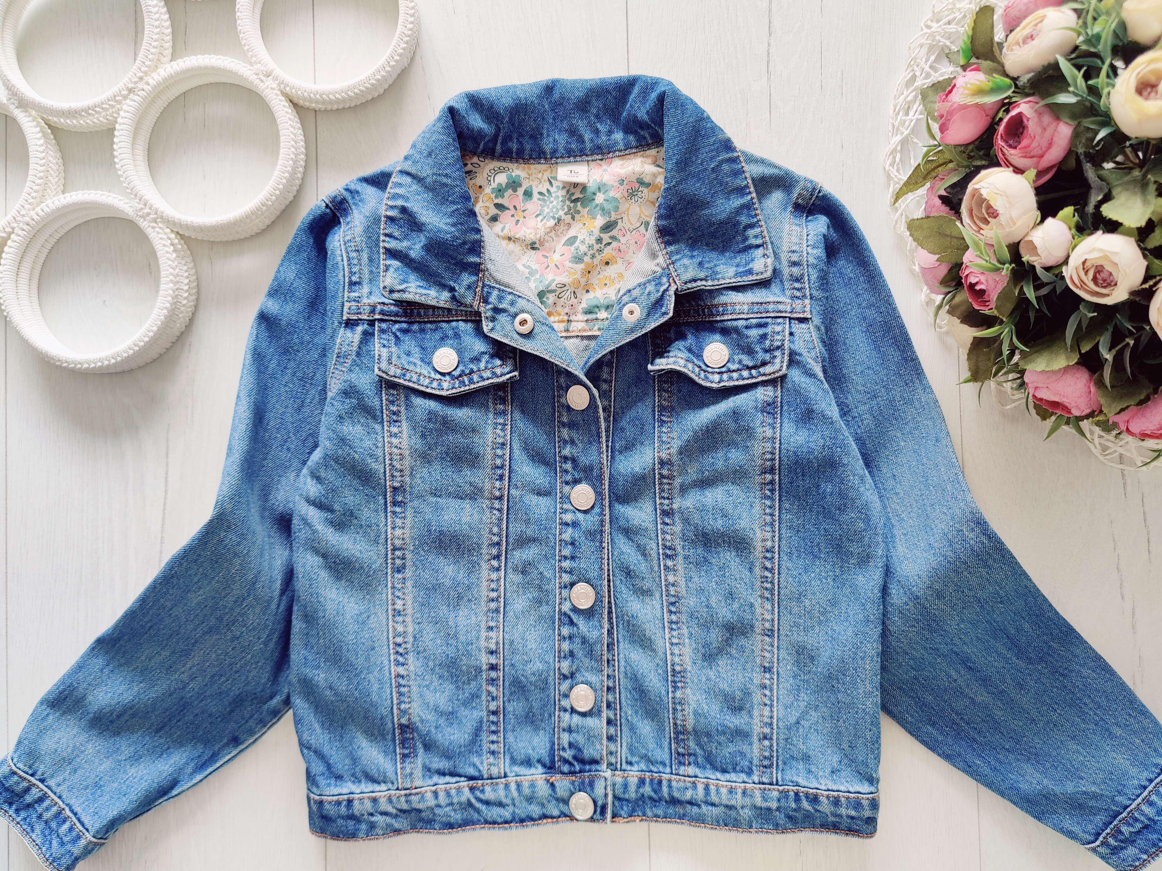 6,7 лет, рост 116,122 Джинсовка для девочки