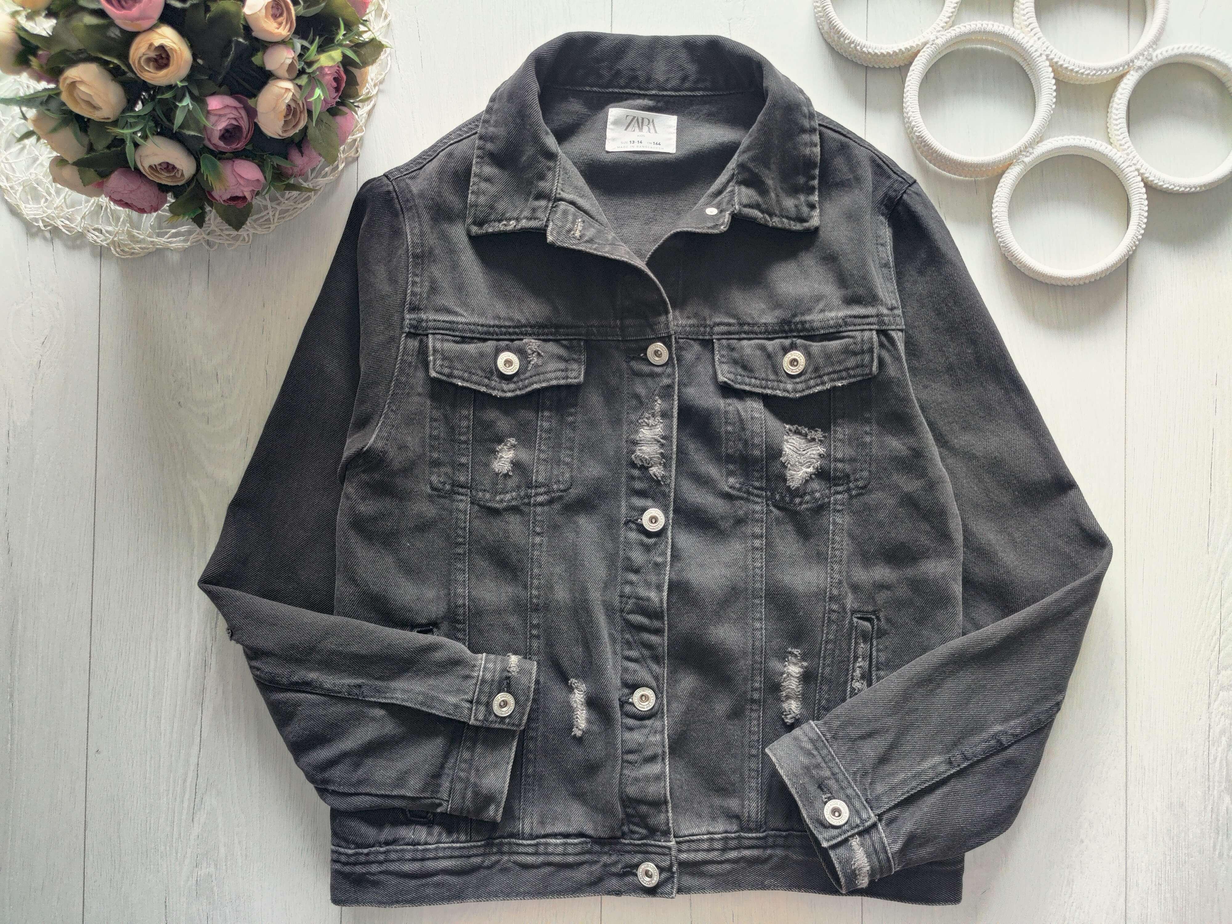 13,14 років, зріст 164 Брендова сіра джинсовка