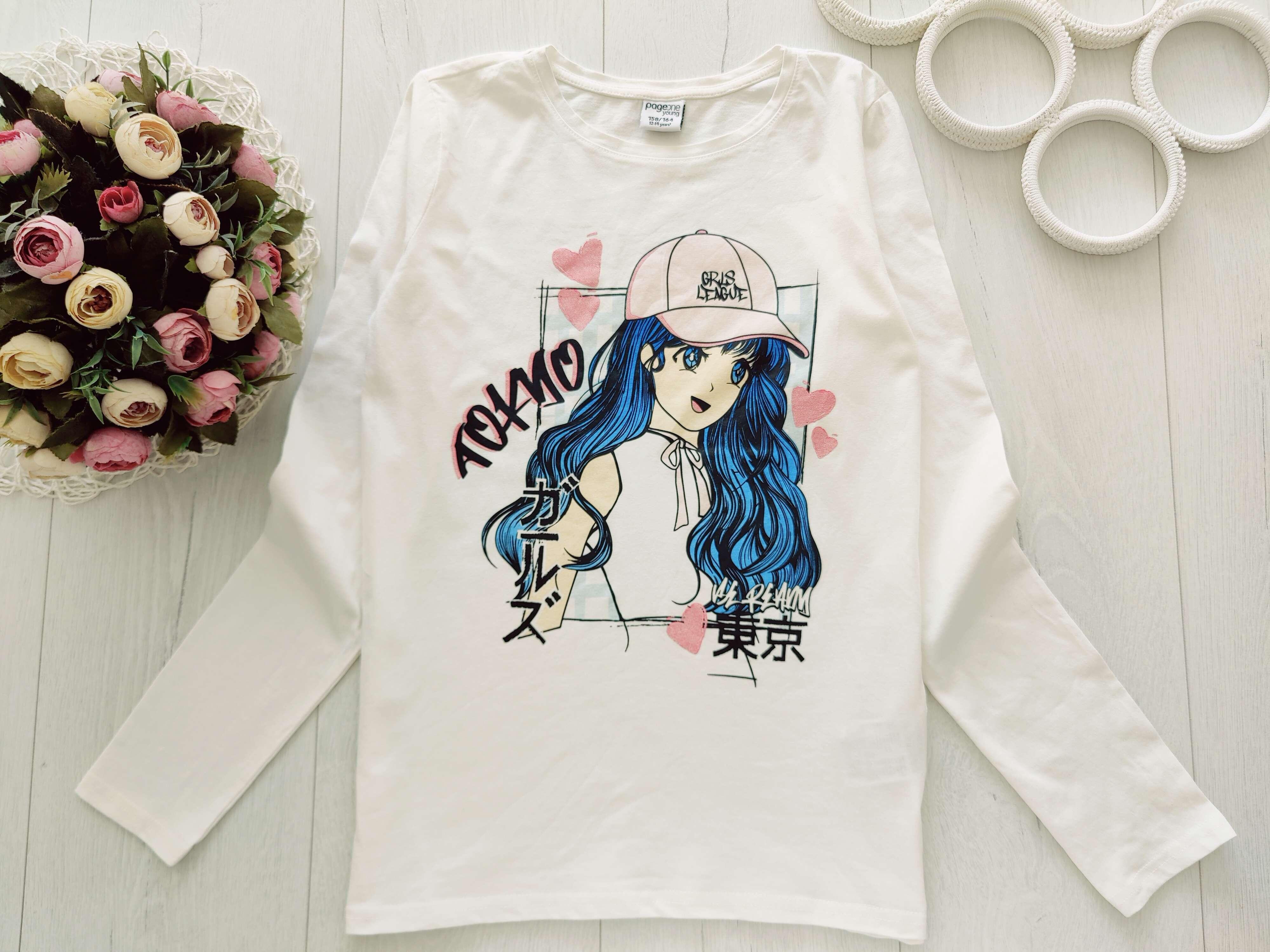 12,14 років, зріст 158,164 Лонгслів для дівчинки