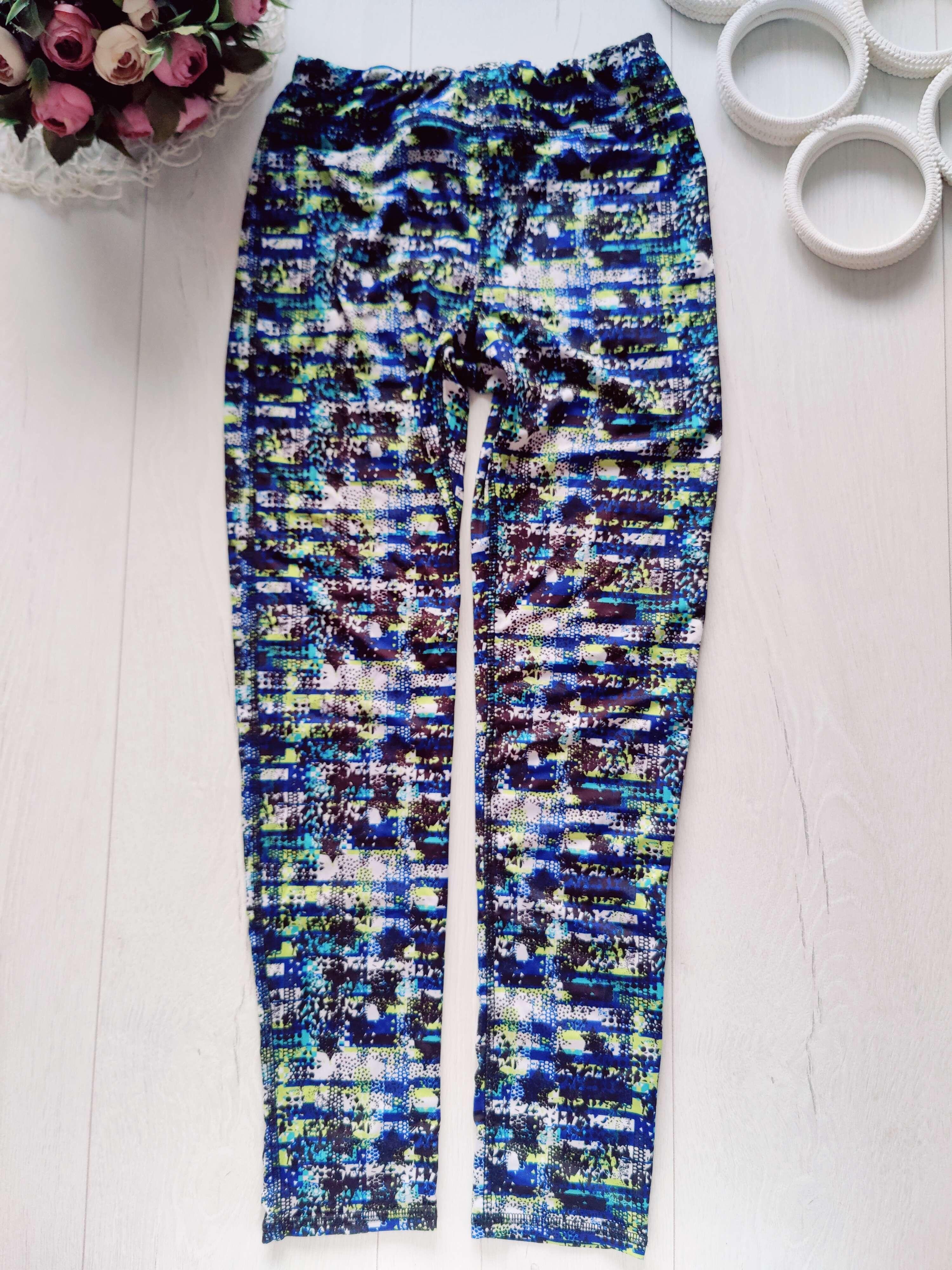 12,13 лет, рост 152,158 Ластиковые стретчевые лосины спорт