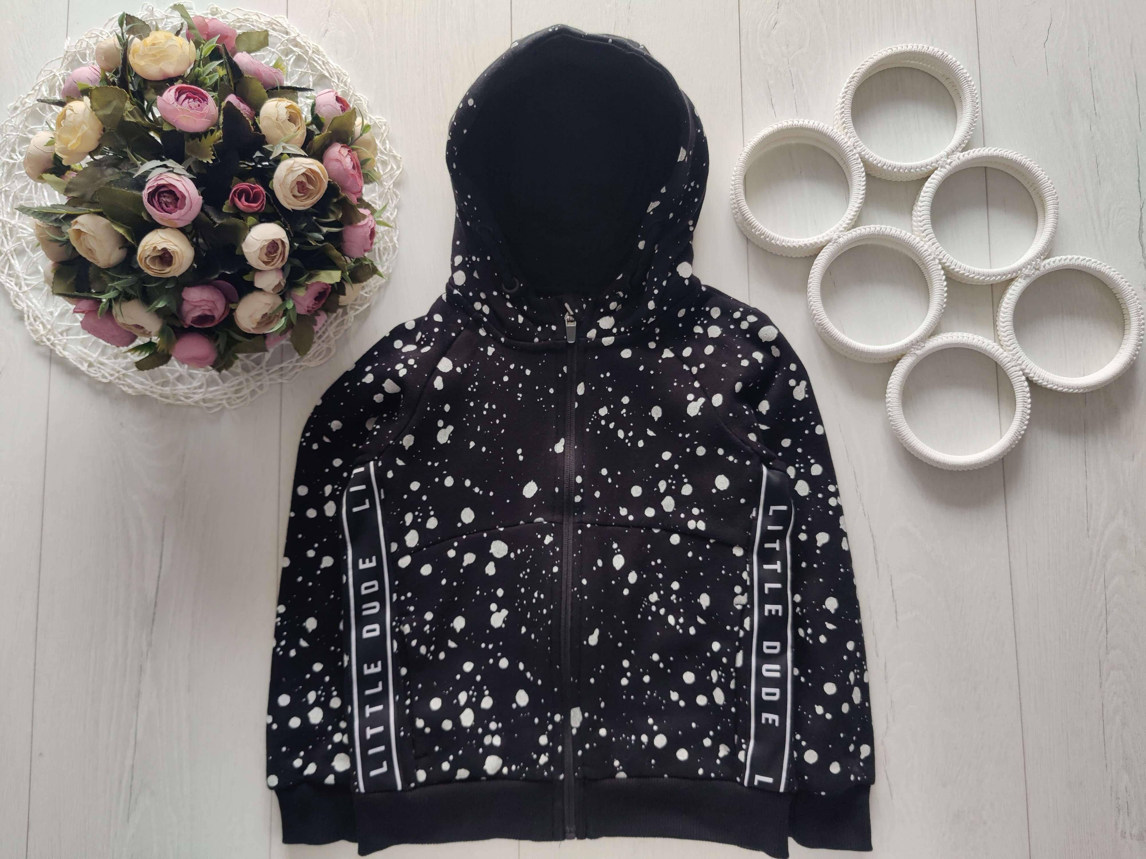 5,6 років, зріст 116 Тепла кофта на блискавці, фліс