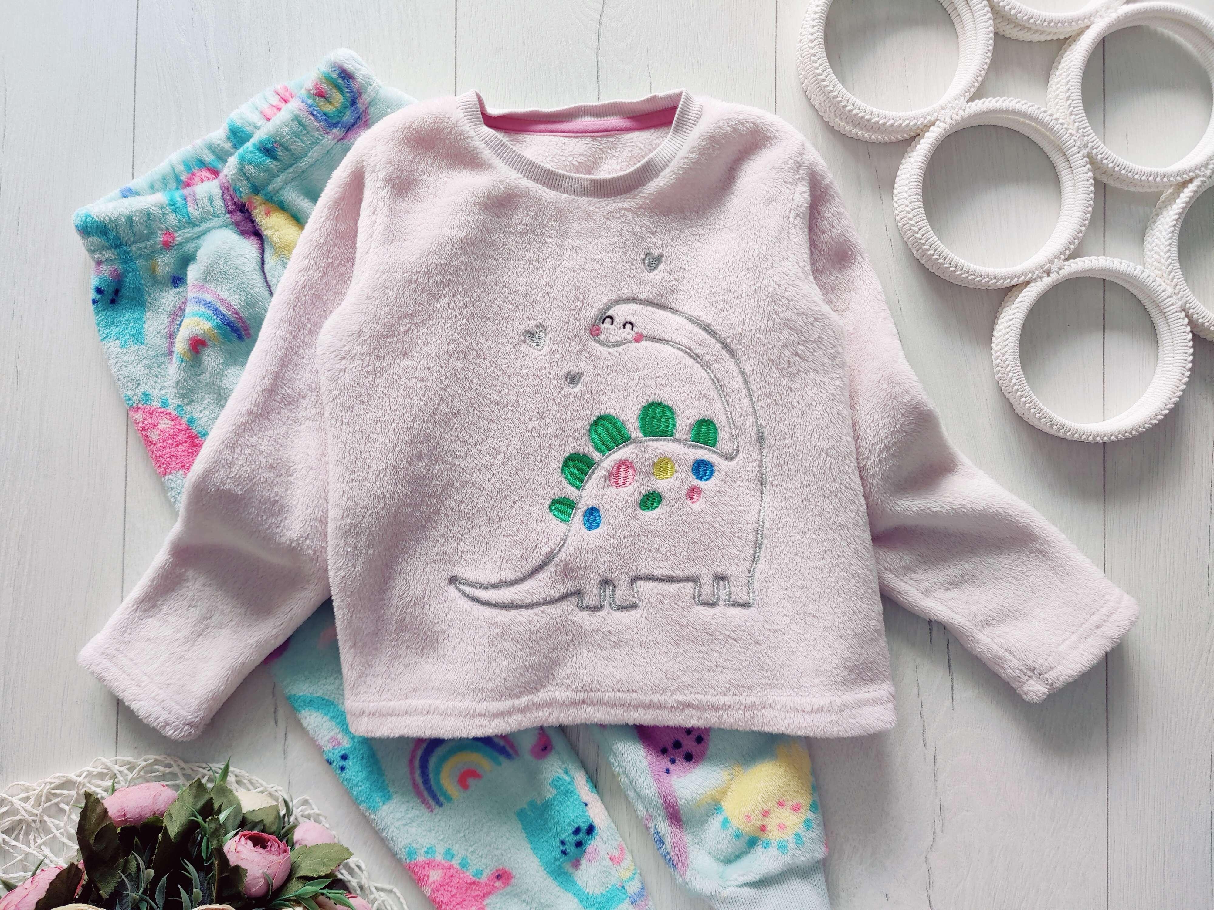 3,4 роки, зріст 98,104 Тепла піжама для дівчинки