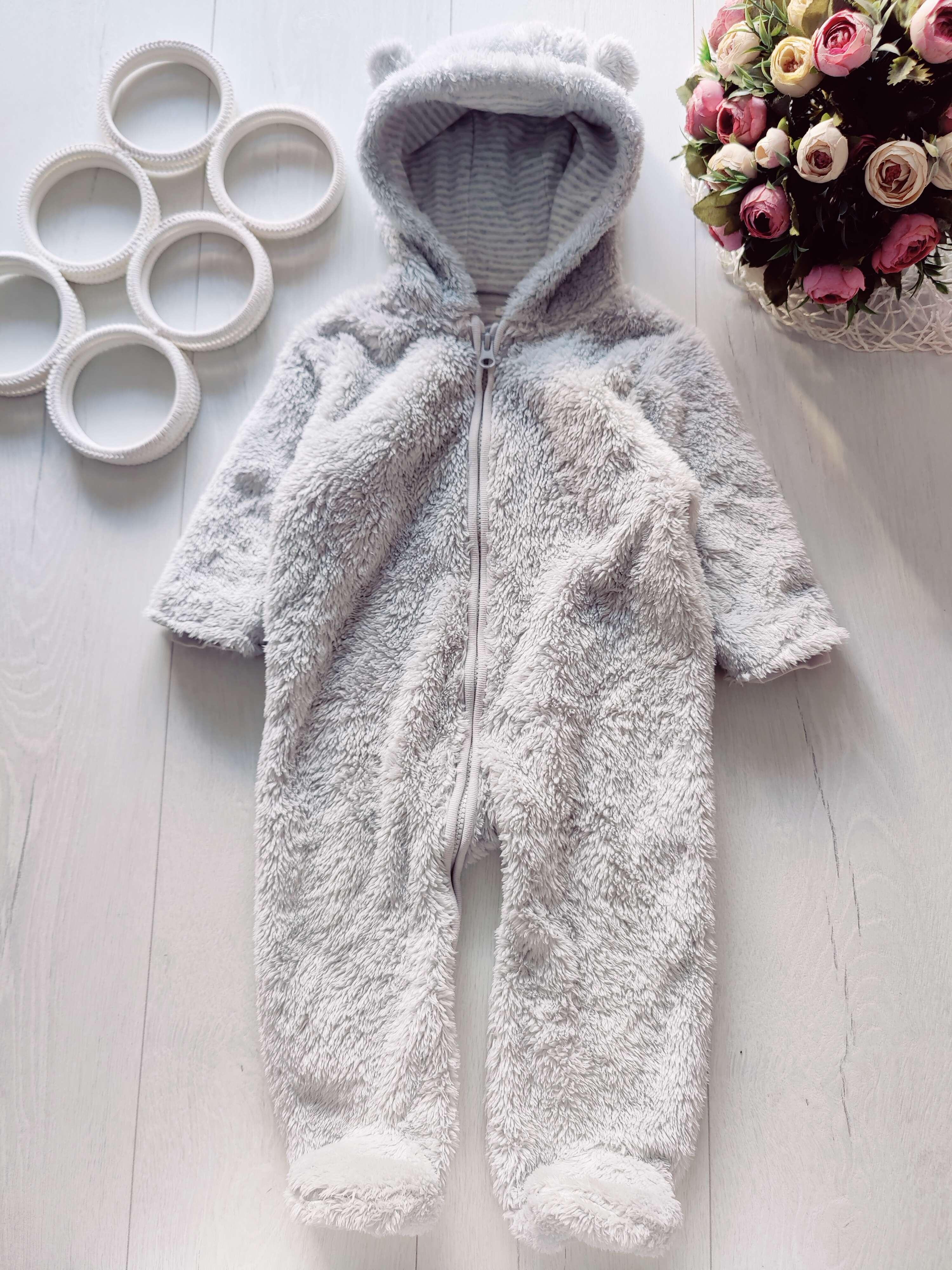 9,12 міс, зріст 80 Теплий махровий чоловічок