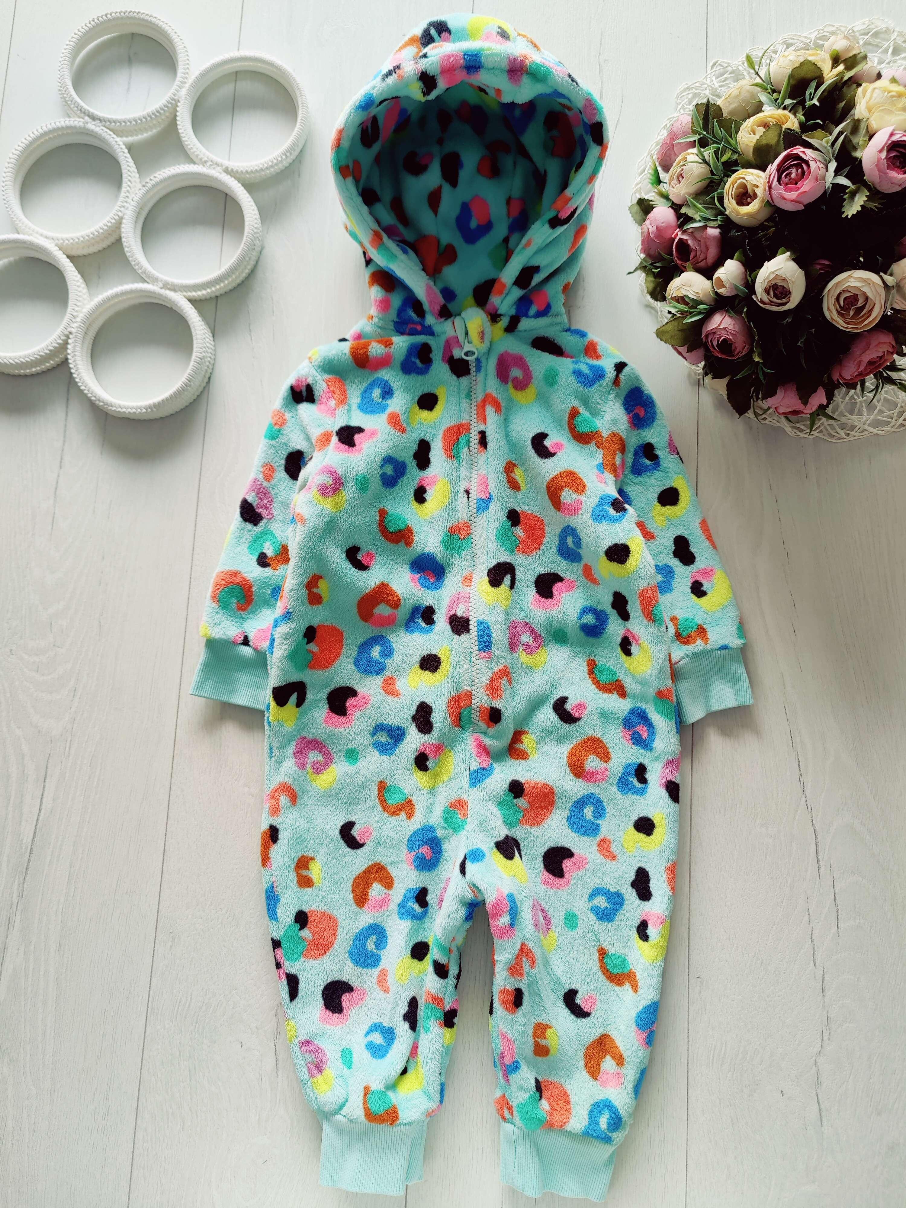 12,18 міс, зріст 80,86 Теплий махровий чоловічок