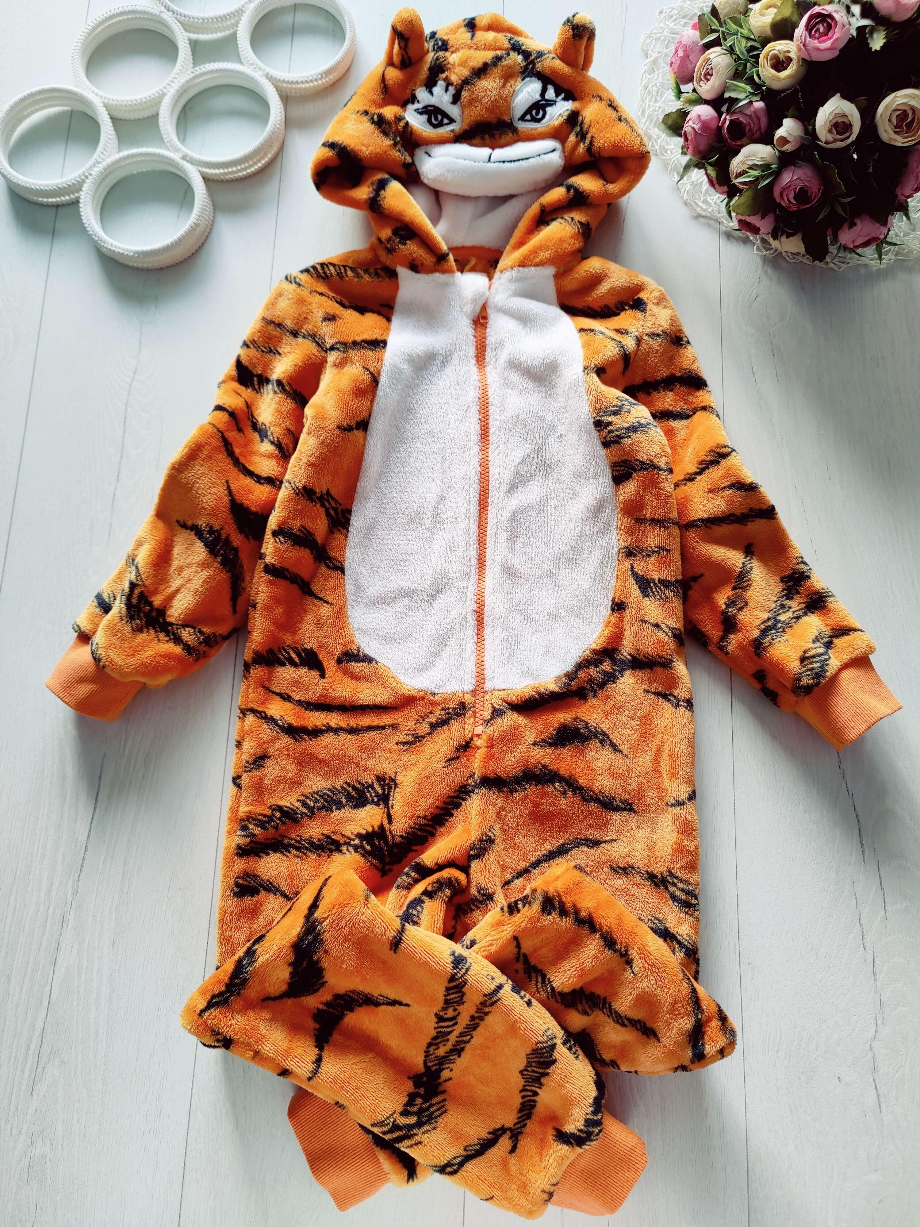 6,7 лет, рост 122 Теплый махровый кигуруми