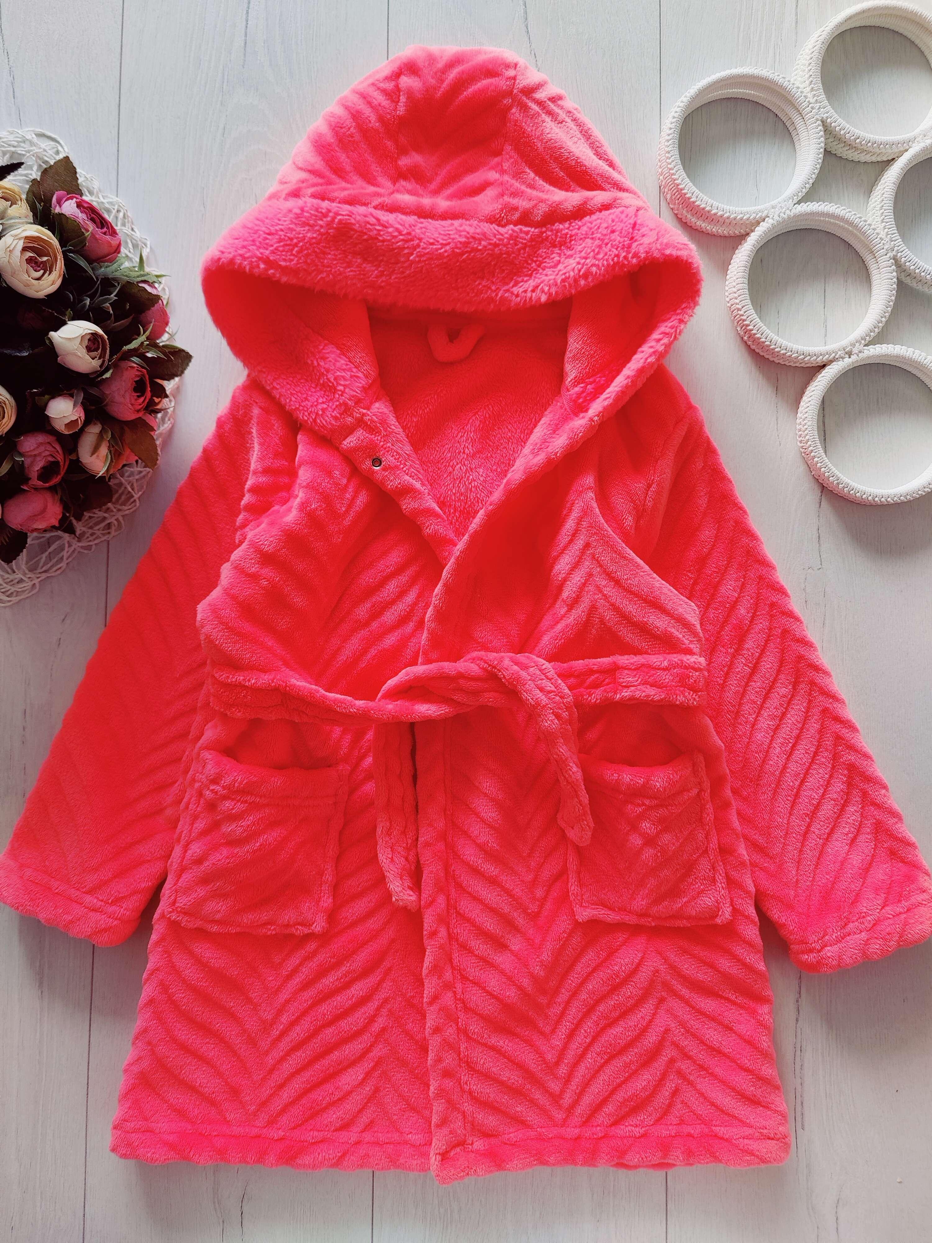 4,5 років, зріст 104,110 Яскравий теплий махровий халат