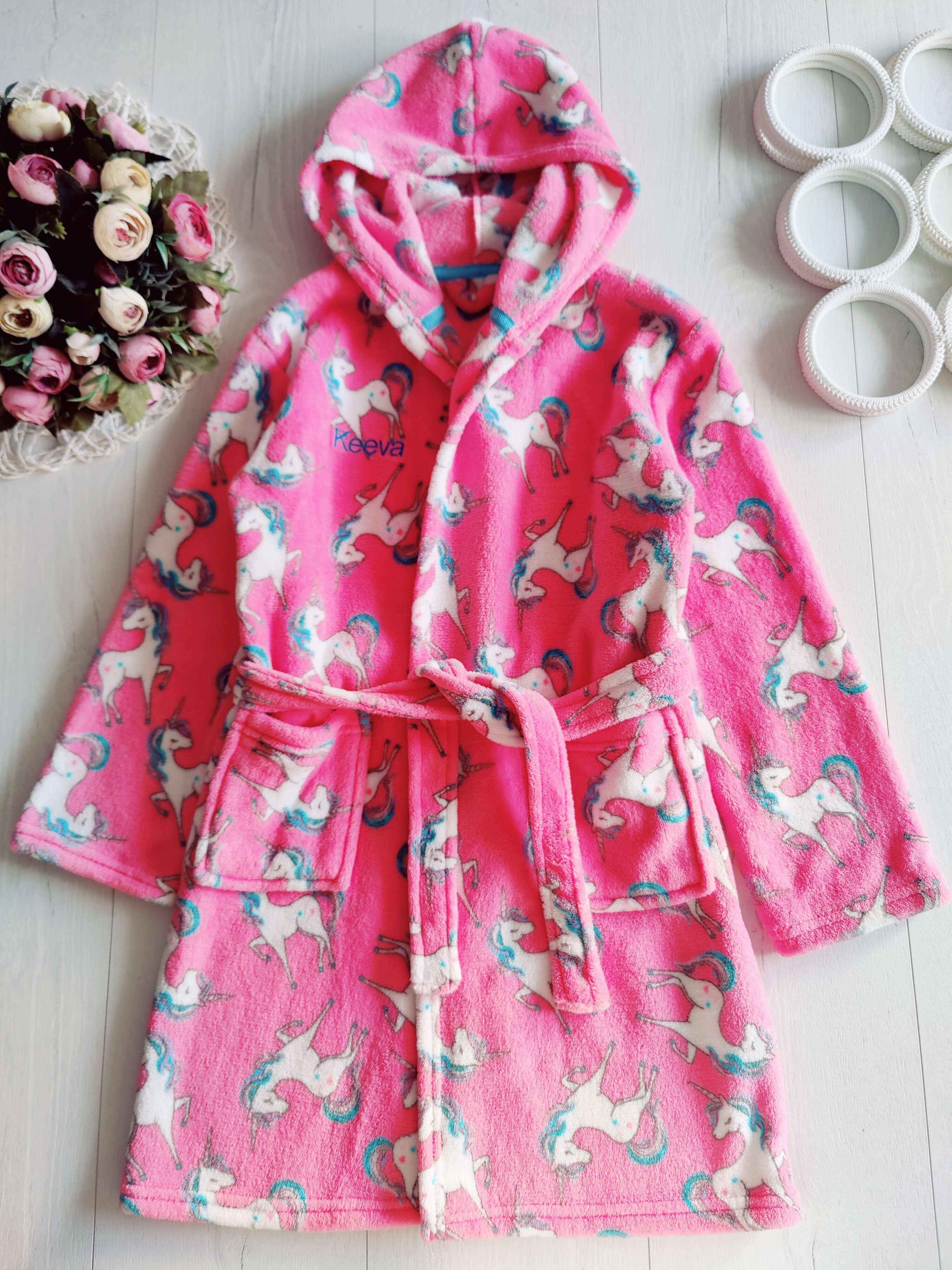 8,9 років, зріст 128,134 Теплий махровий хлат в єдиноріжках поні