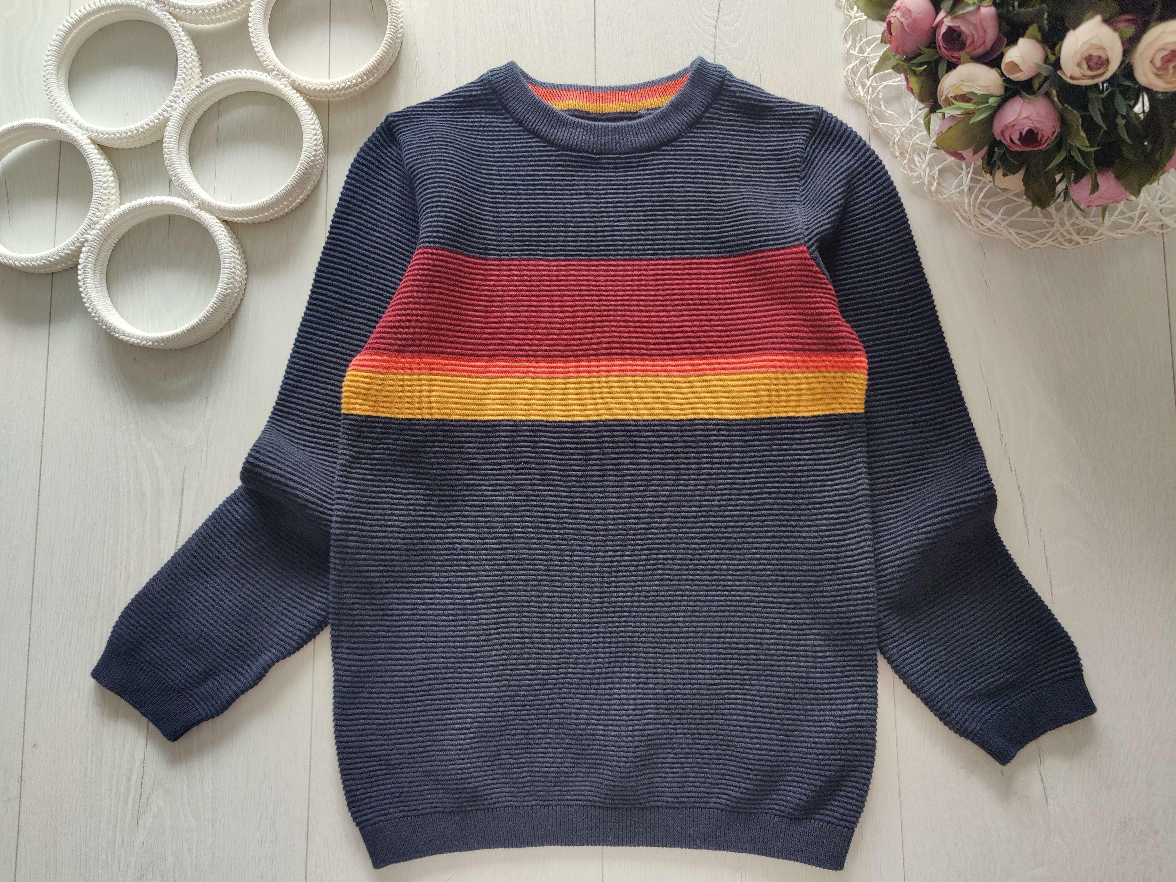 8 років, зріст 128 Котоновий светрик у школу