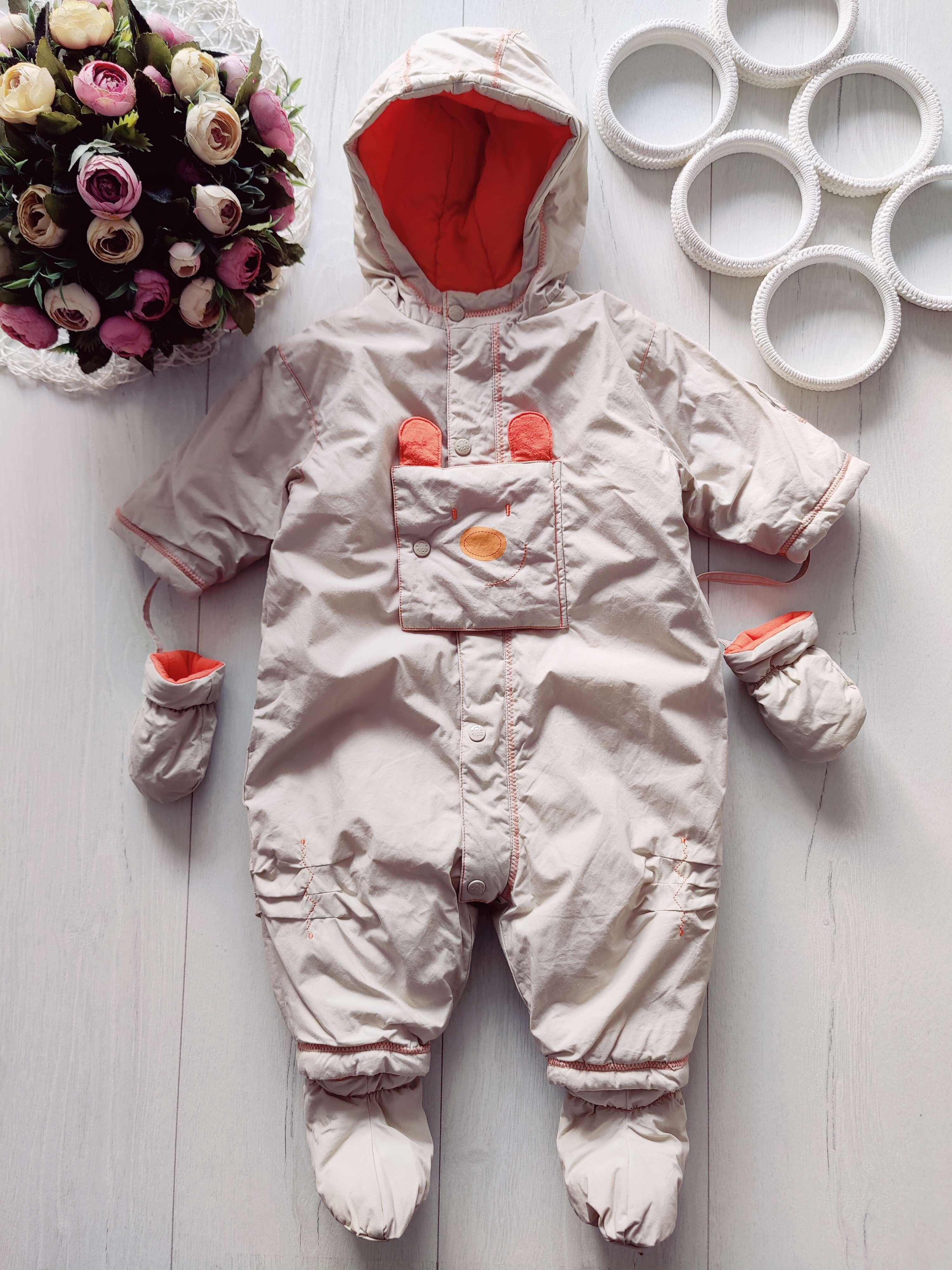 3 мес, рост 60 Деми комбинезон на синтепоне