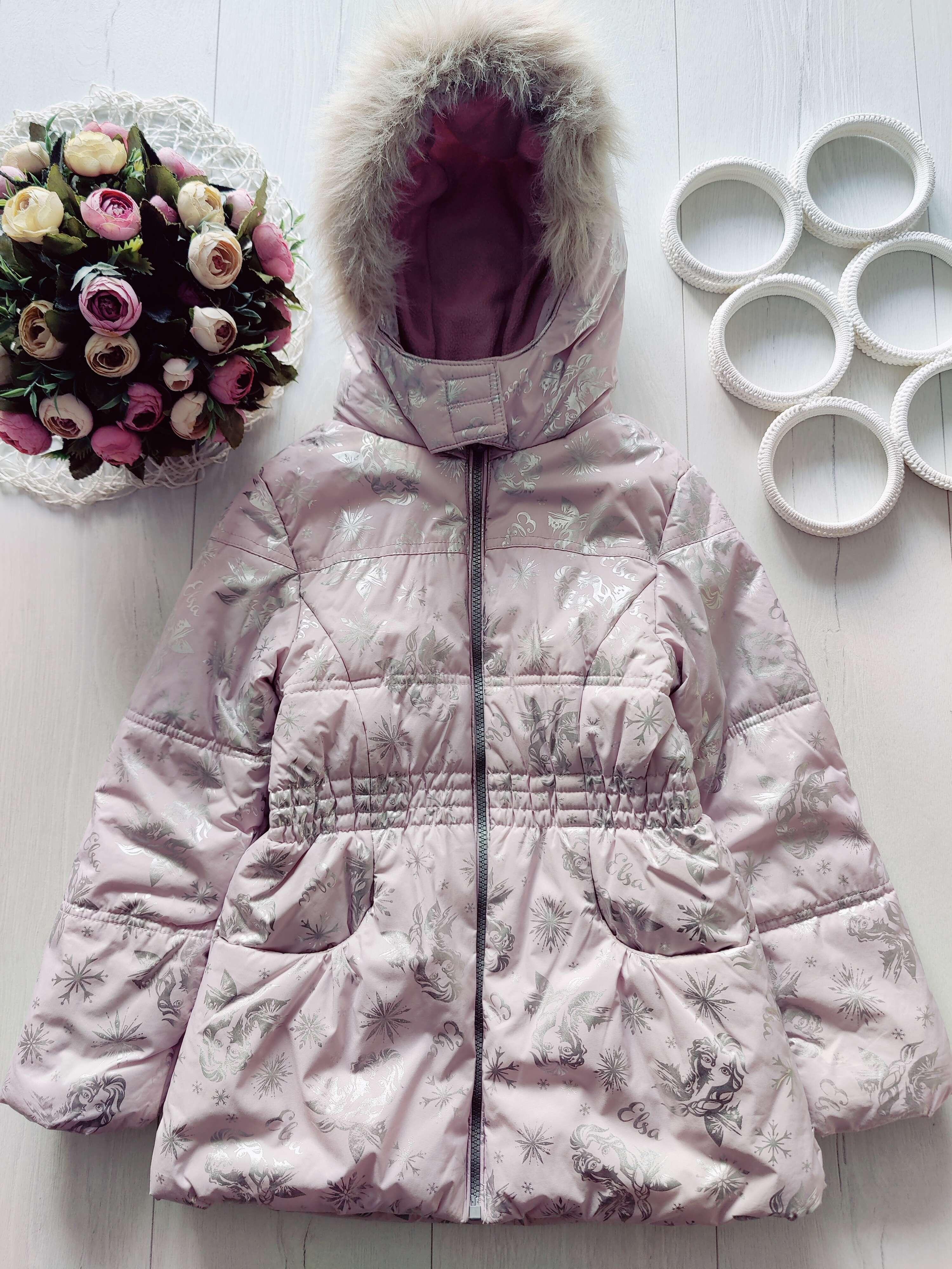 7,8 років, зріст 122,128 Курточка на синтепоні Frozen