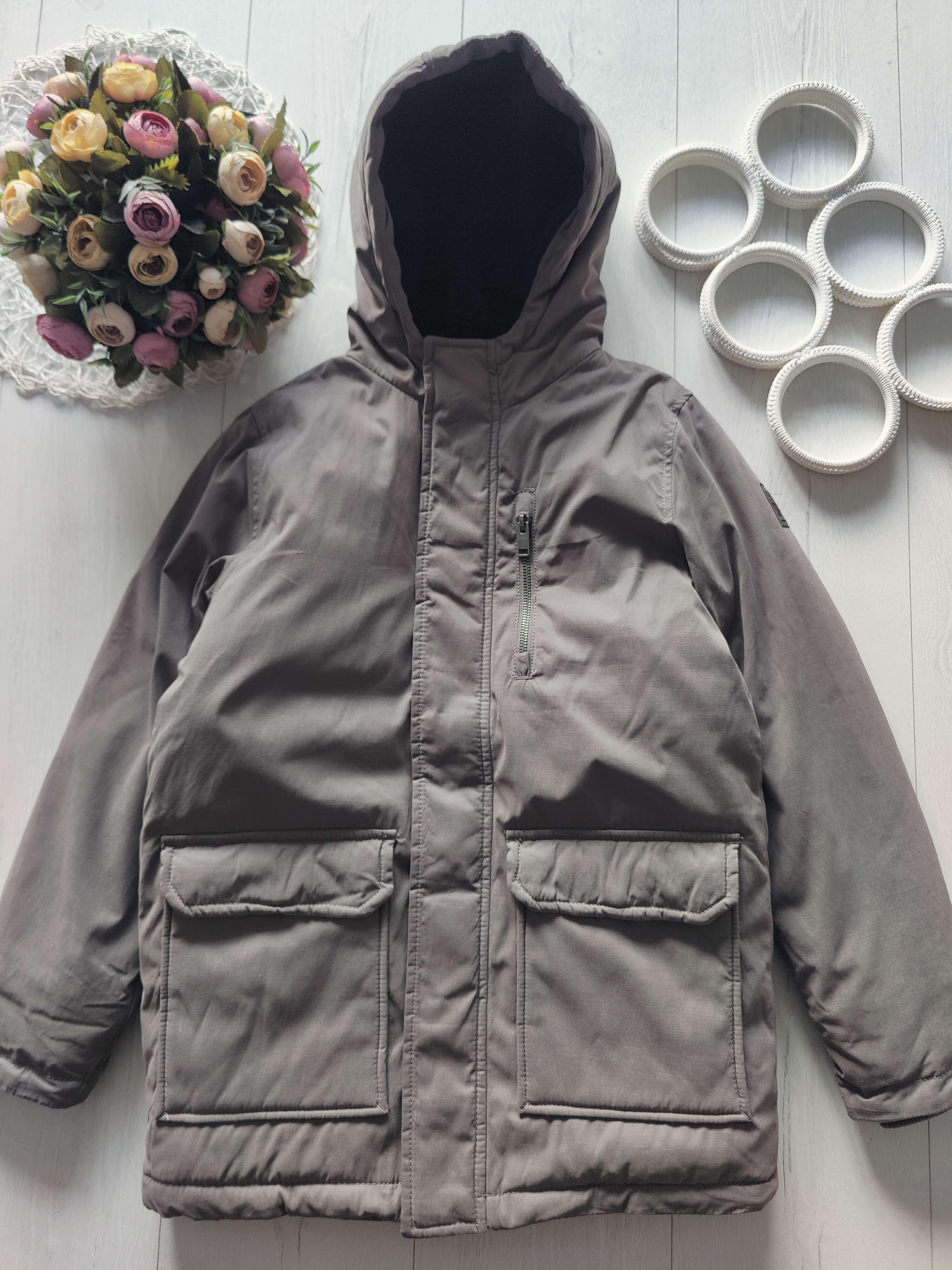 11,12 років, зріст 152 Тепла зимова куртка холлофайбер