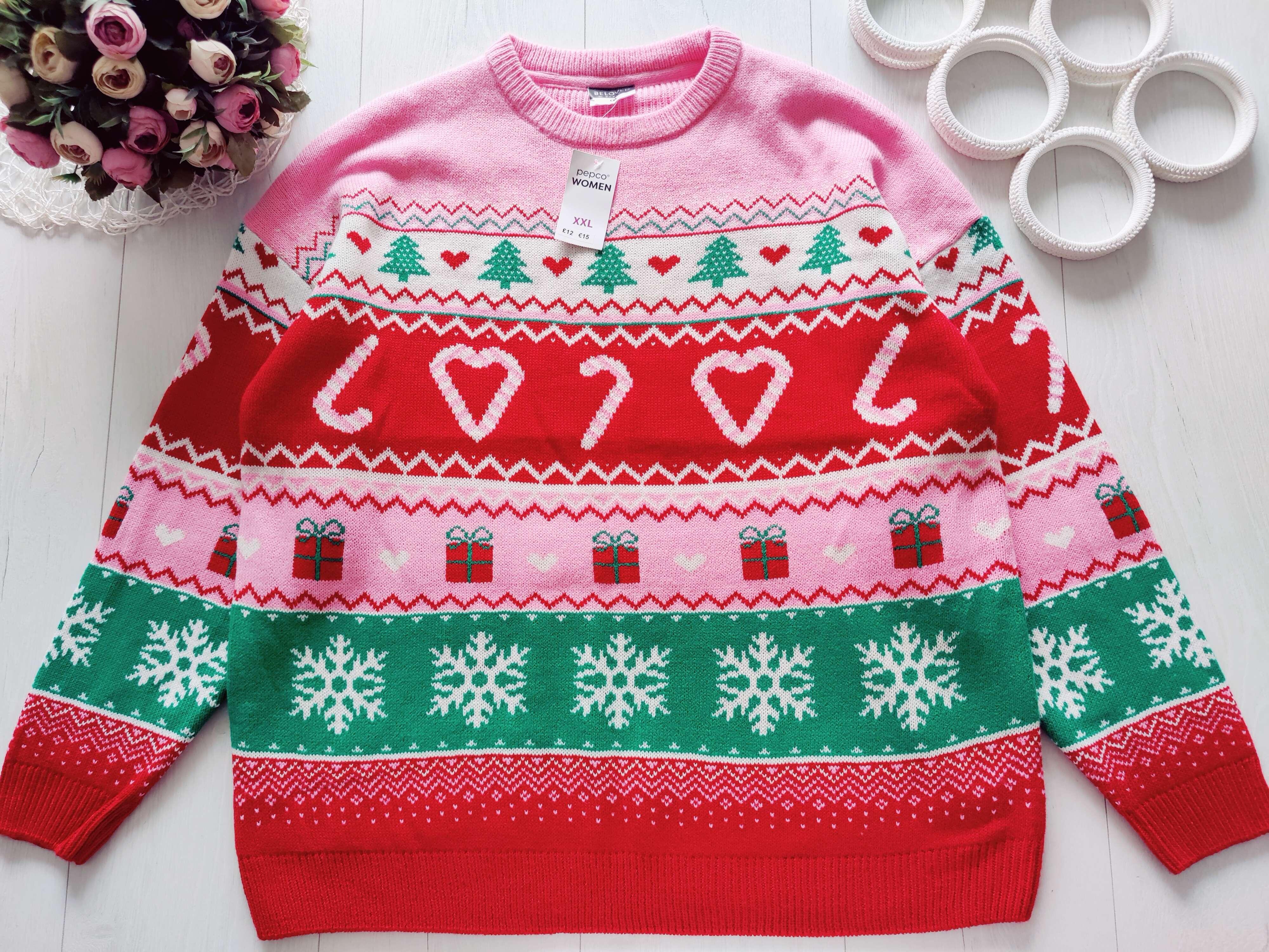 XXL Новий новорічний жіночий светр