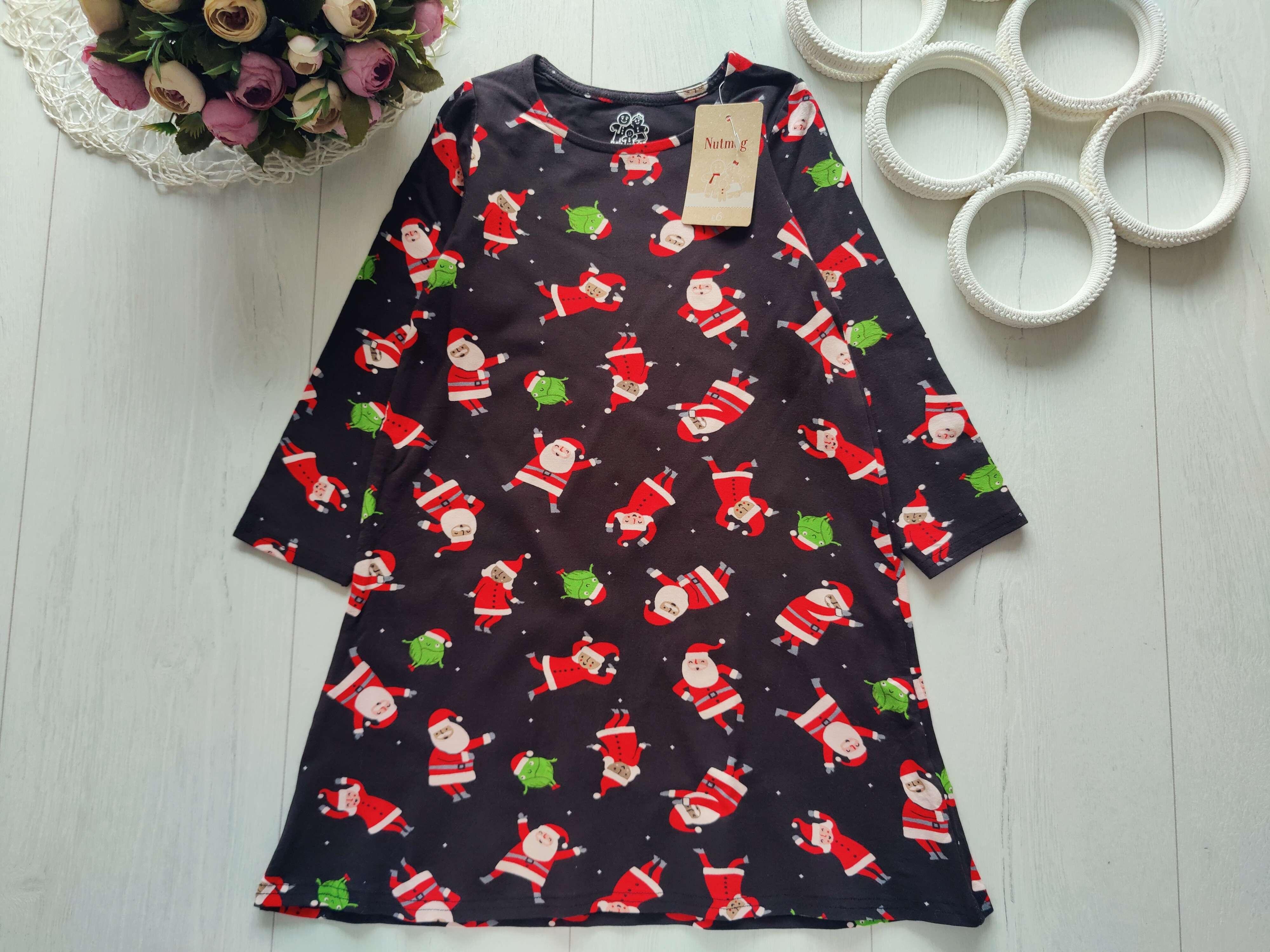 4,5 років, зріст 104,110 Нова новорічна сукня в дід морозах