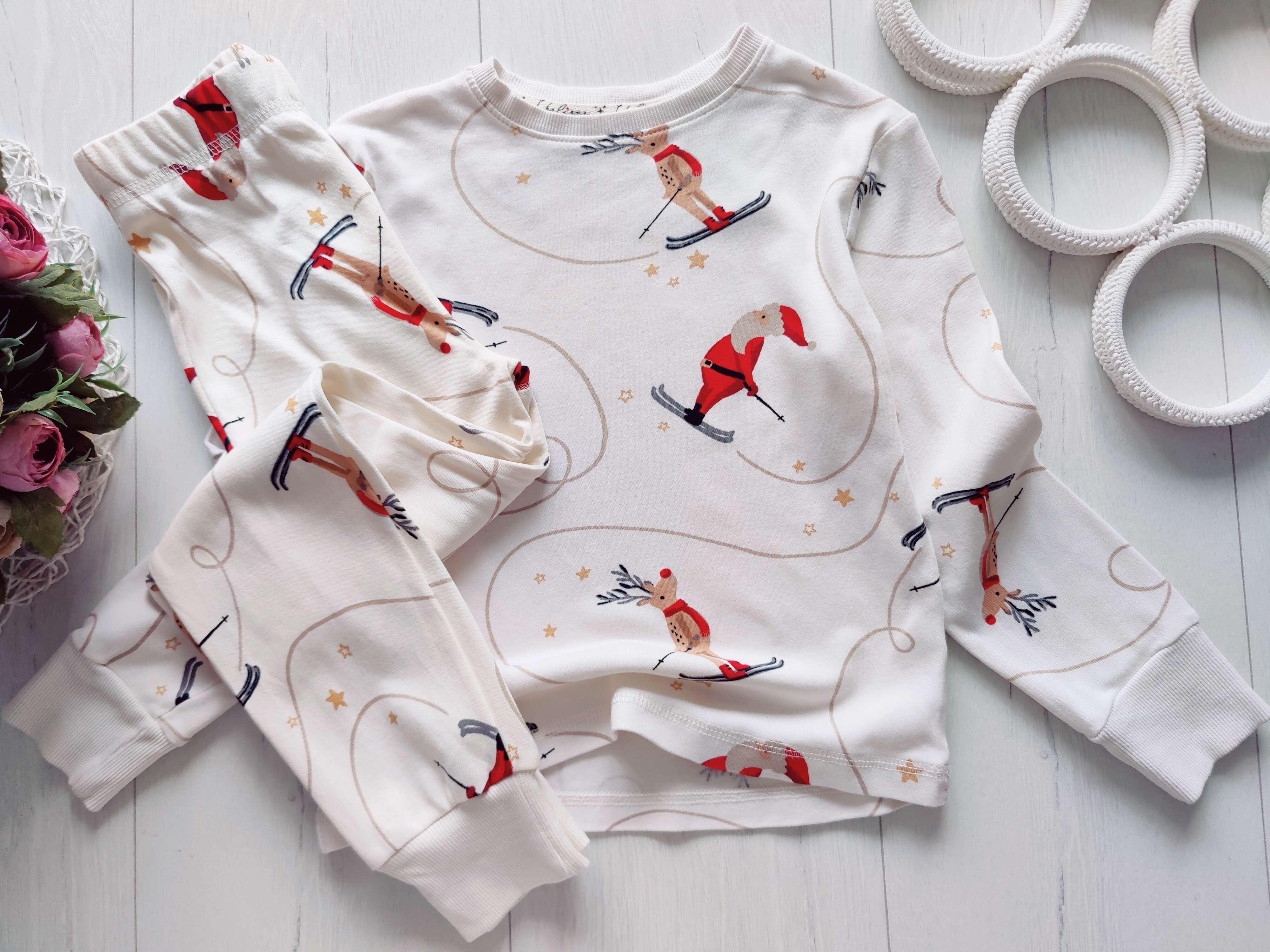 5,6 років, зріст 110,116 Трикотажна піжама новорічна набірна