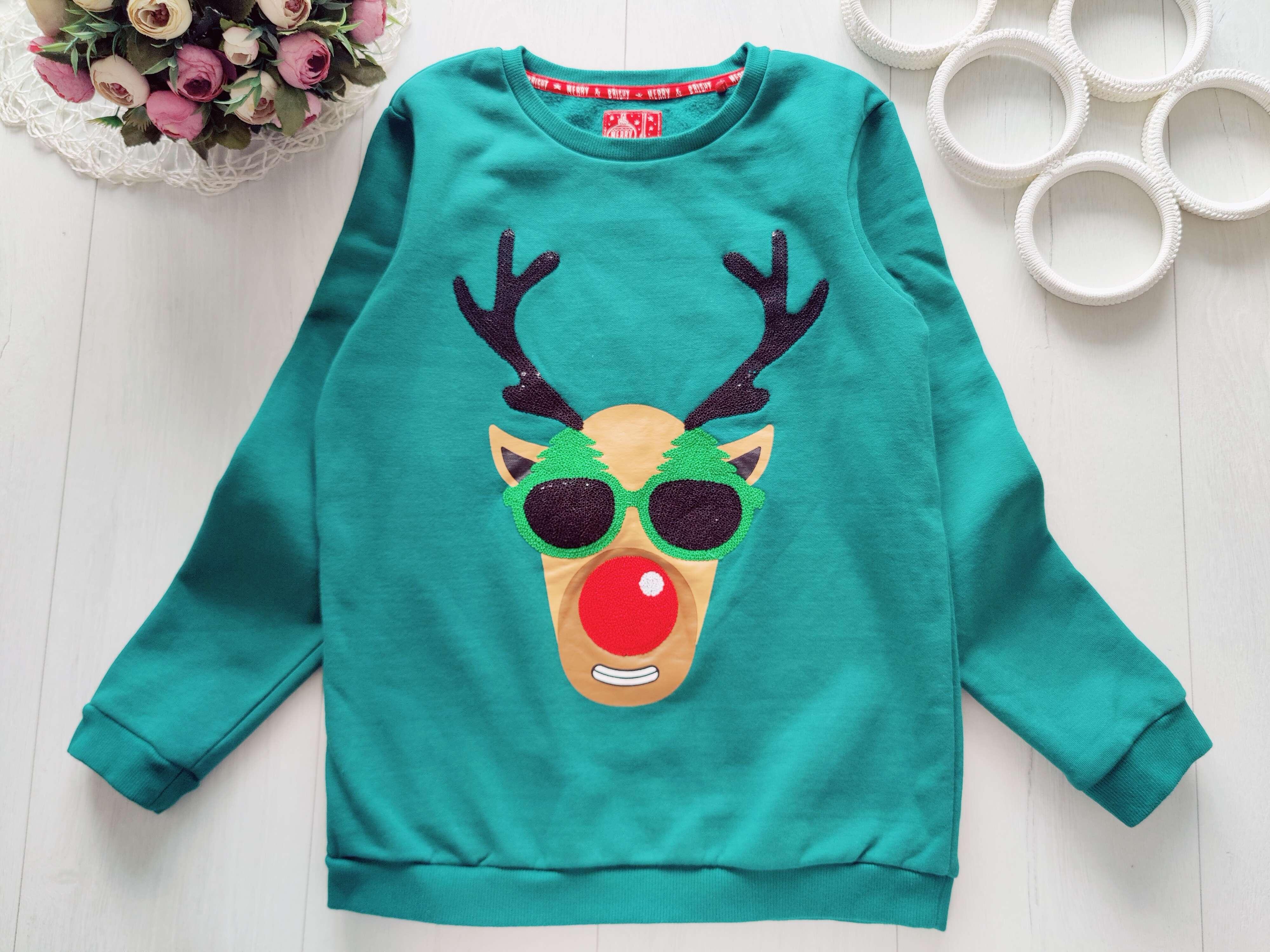 12 років, зріст 152 Світшот з оленем