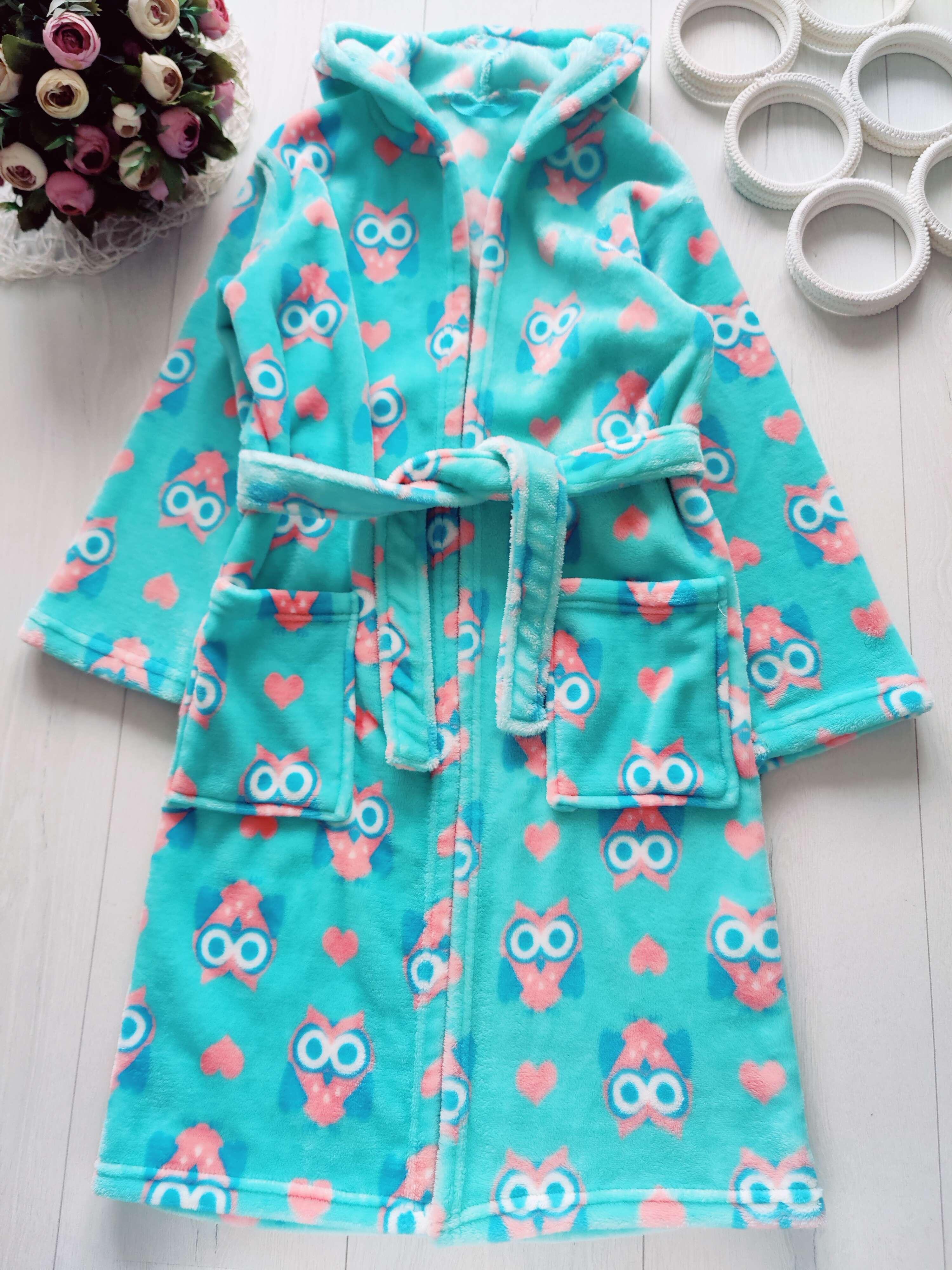 9,10 років, зріст 134,140 Халат сова