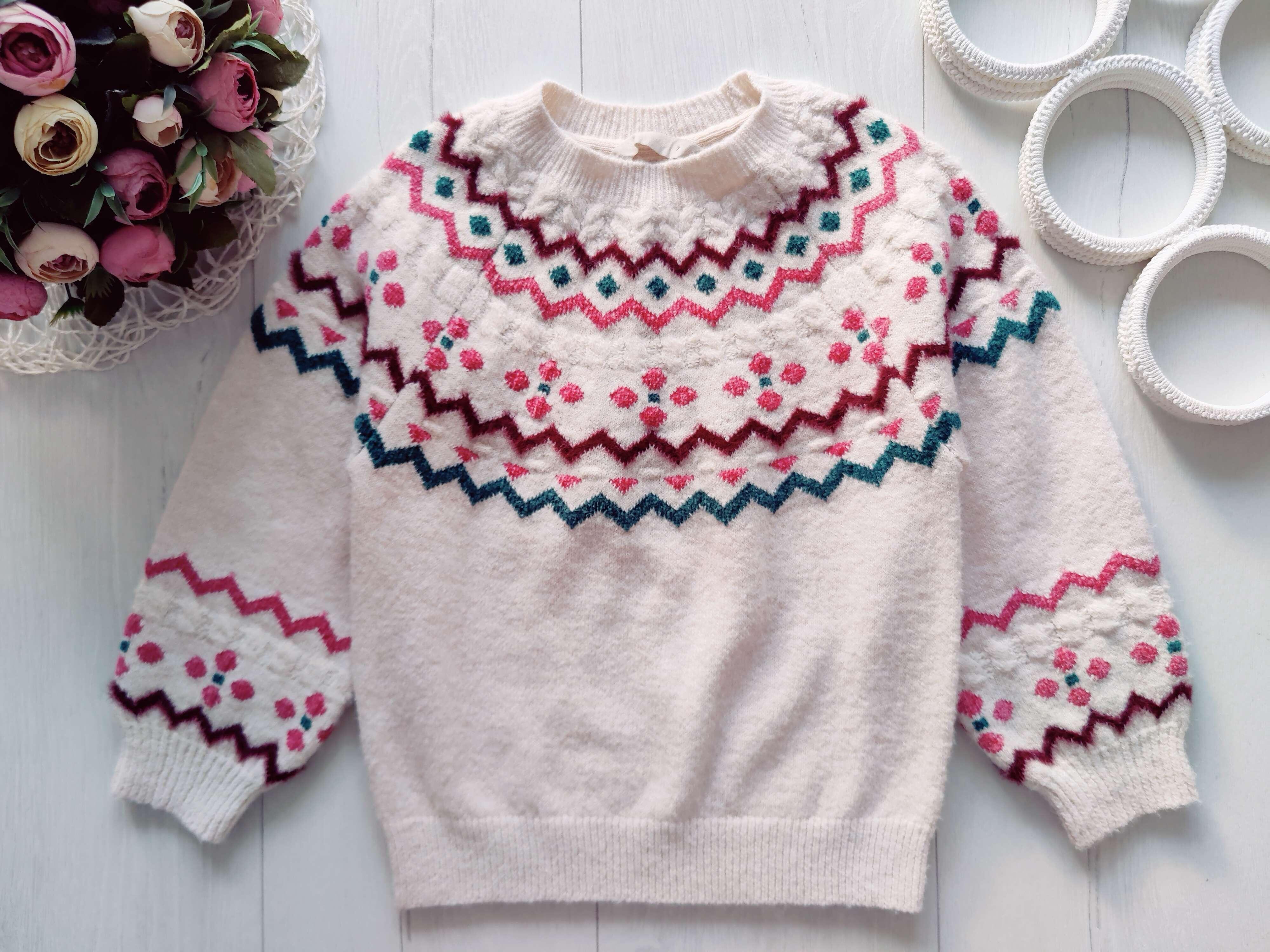 7 років, зріст 122 Светр для дівчинки