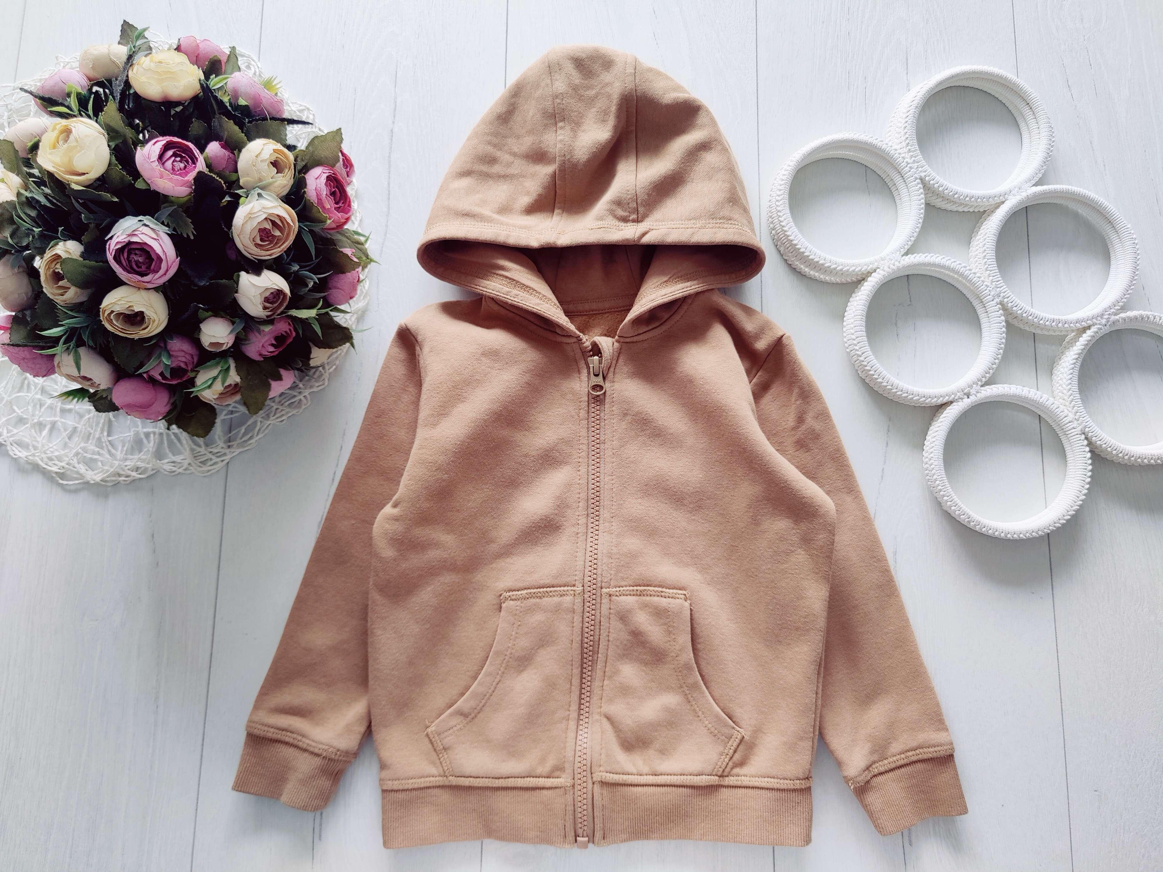 2,3 года, рост 92,98 Теплая деская кофта на молнии, флис