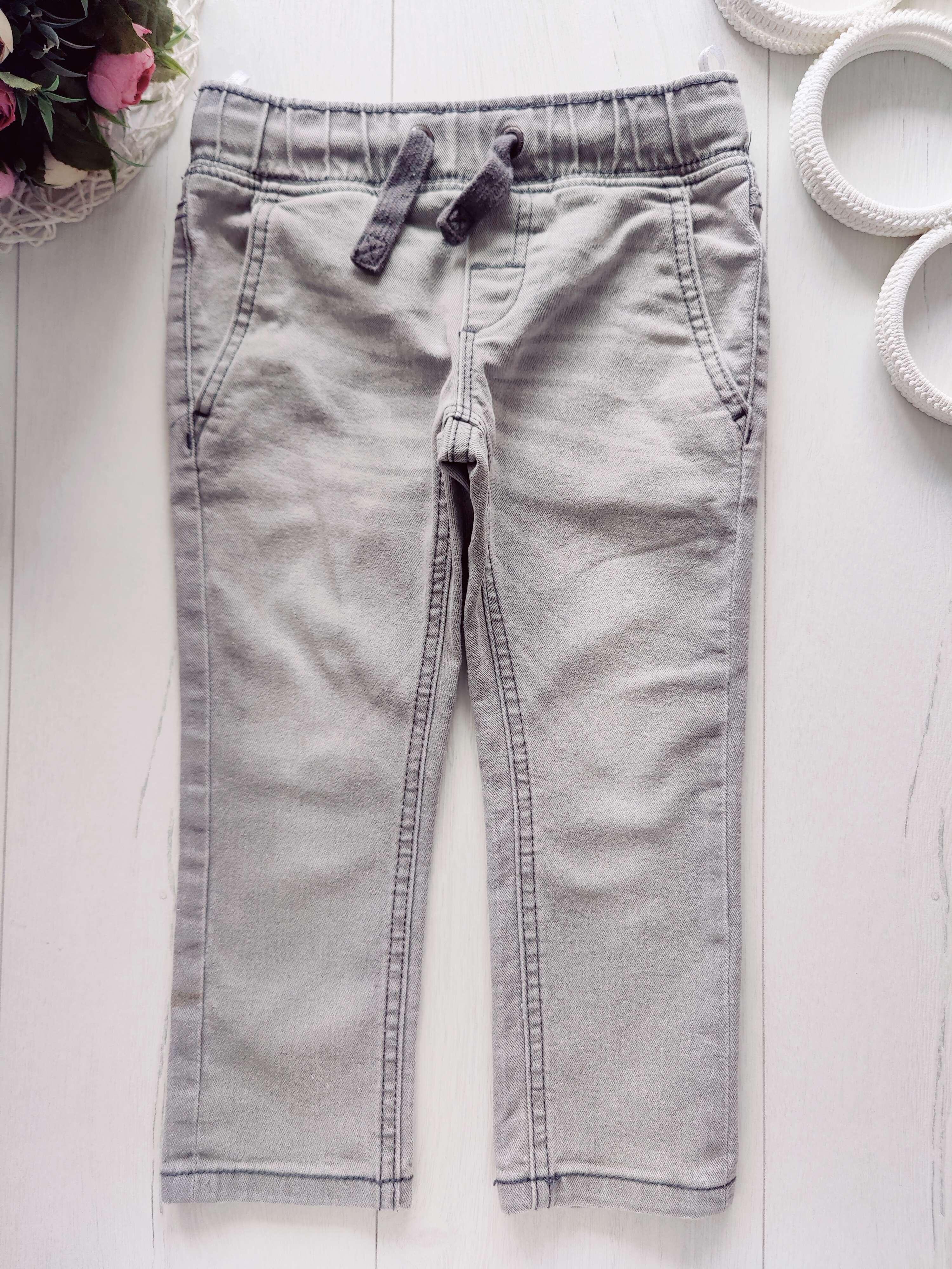 3 роки, зріст 98 Сірі джинси на гумці