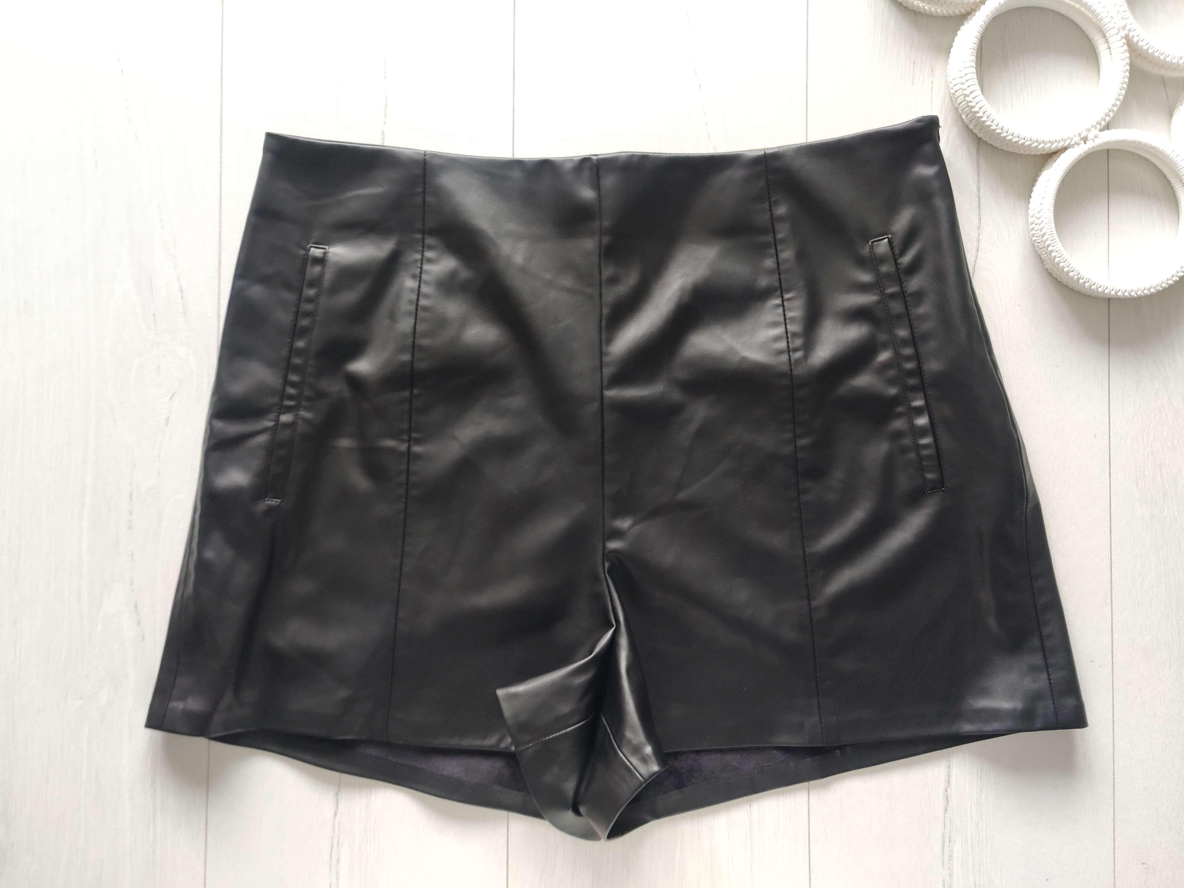 16\44\12\48 Нові демісезонні шкіряні жіночі шорти демісезонні