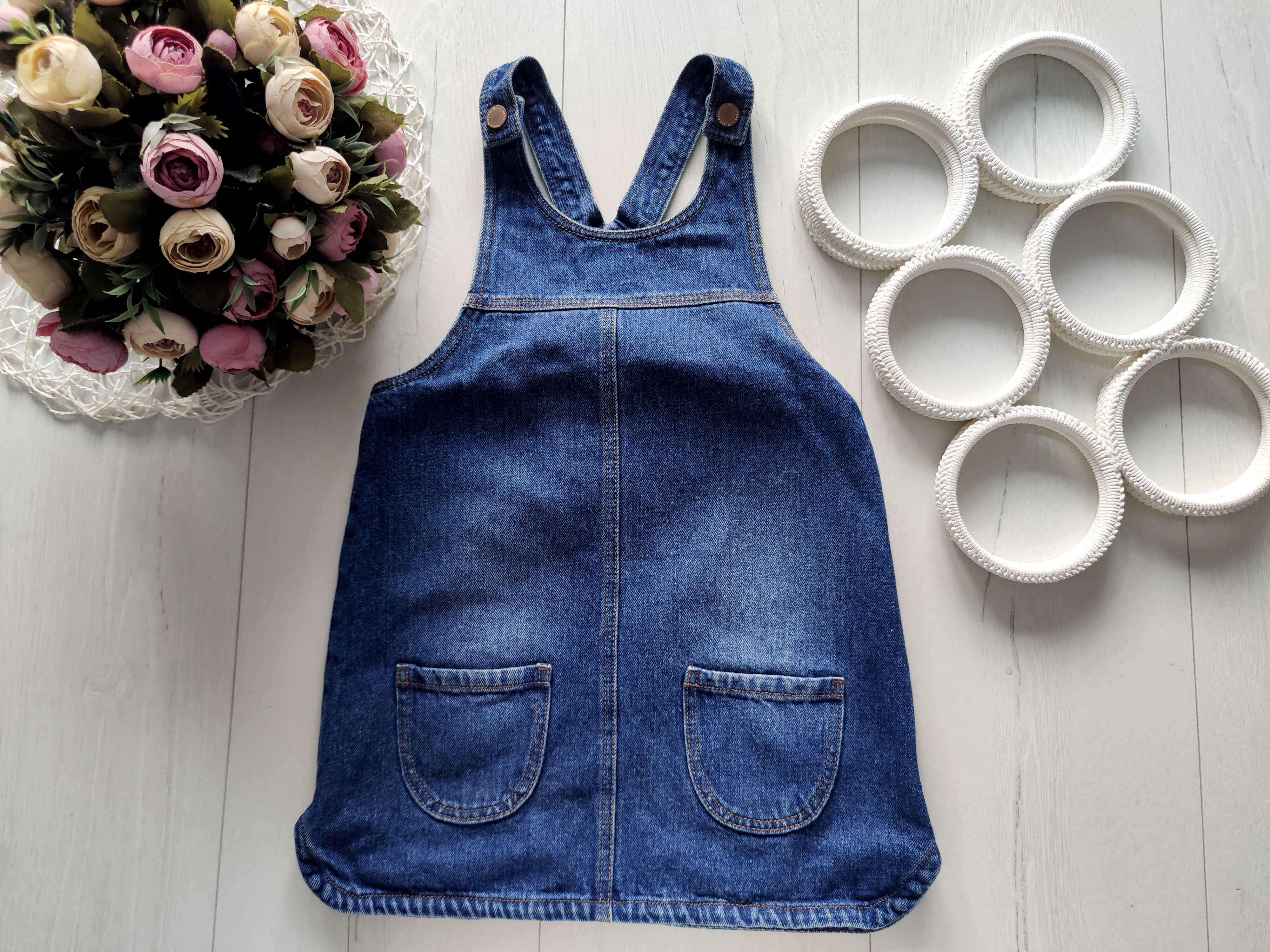 3,4 роки, зріст 104 Джинсовий сарафан для дівчинки