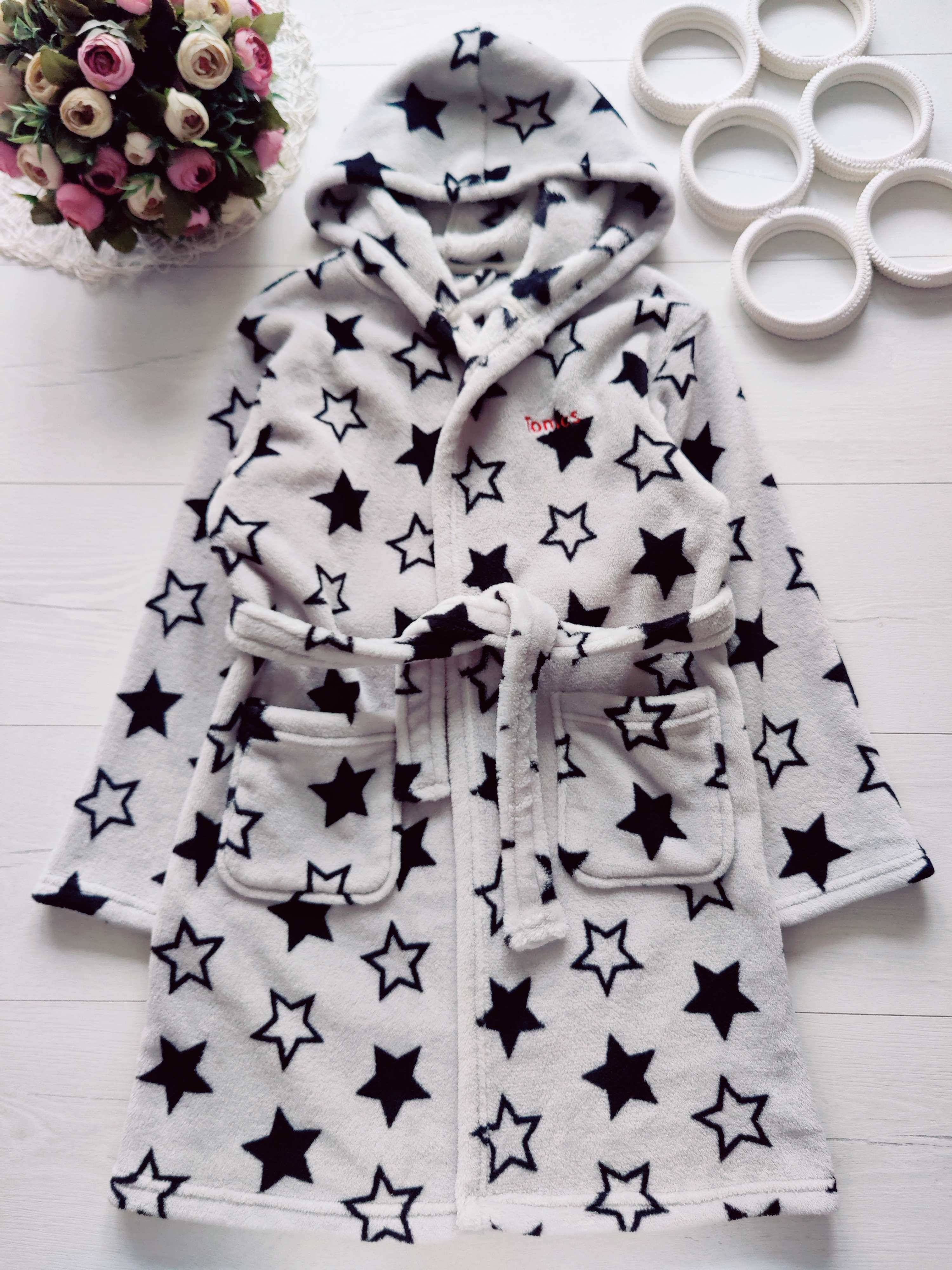 8,9 років, зріст 128,134 Халат у зірках