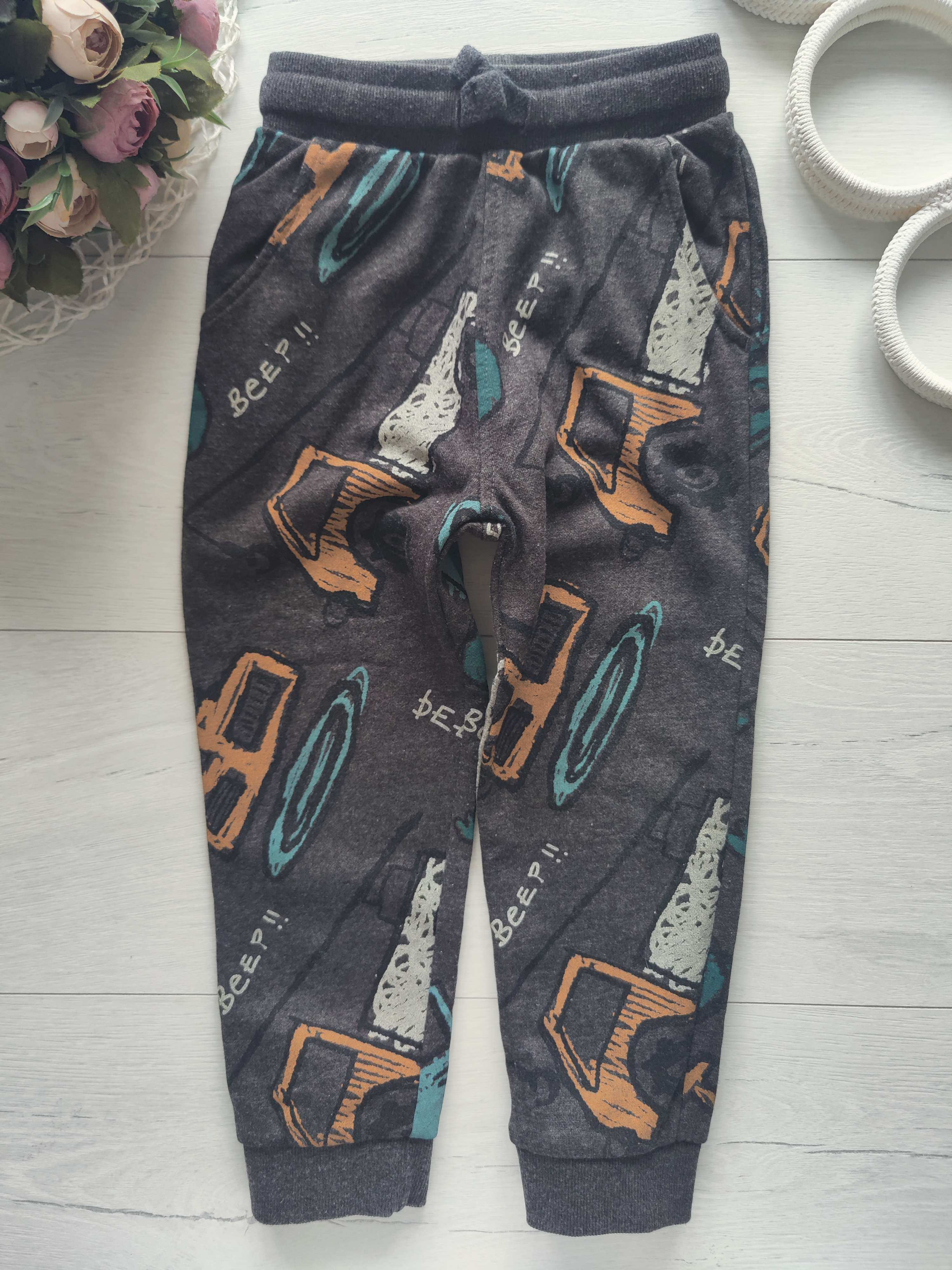 3,4 роки, зріст 98,104 Теплі штани на флісі для хлопчика спортивні