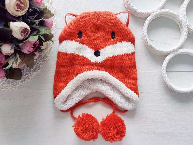 51 см, 2-4 роки, Тепла дитяча зимова шапка унісекс