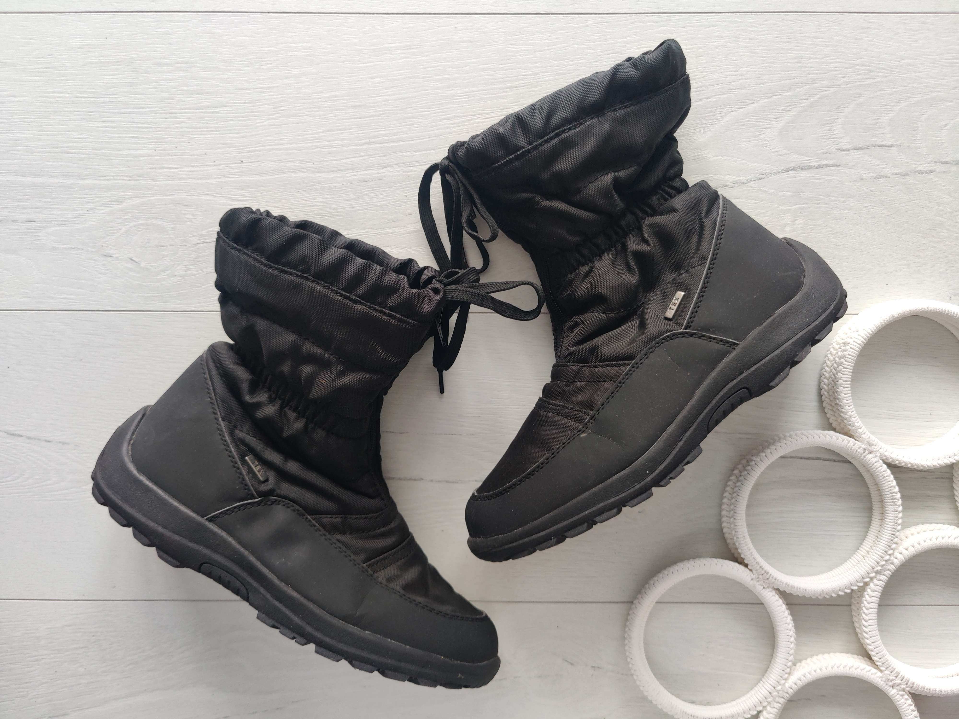 37-38 (24,5 см) Чоботи на флісі осінь- зима