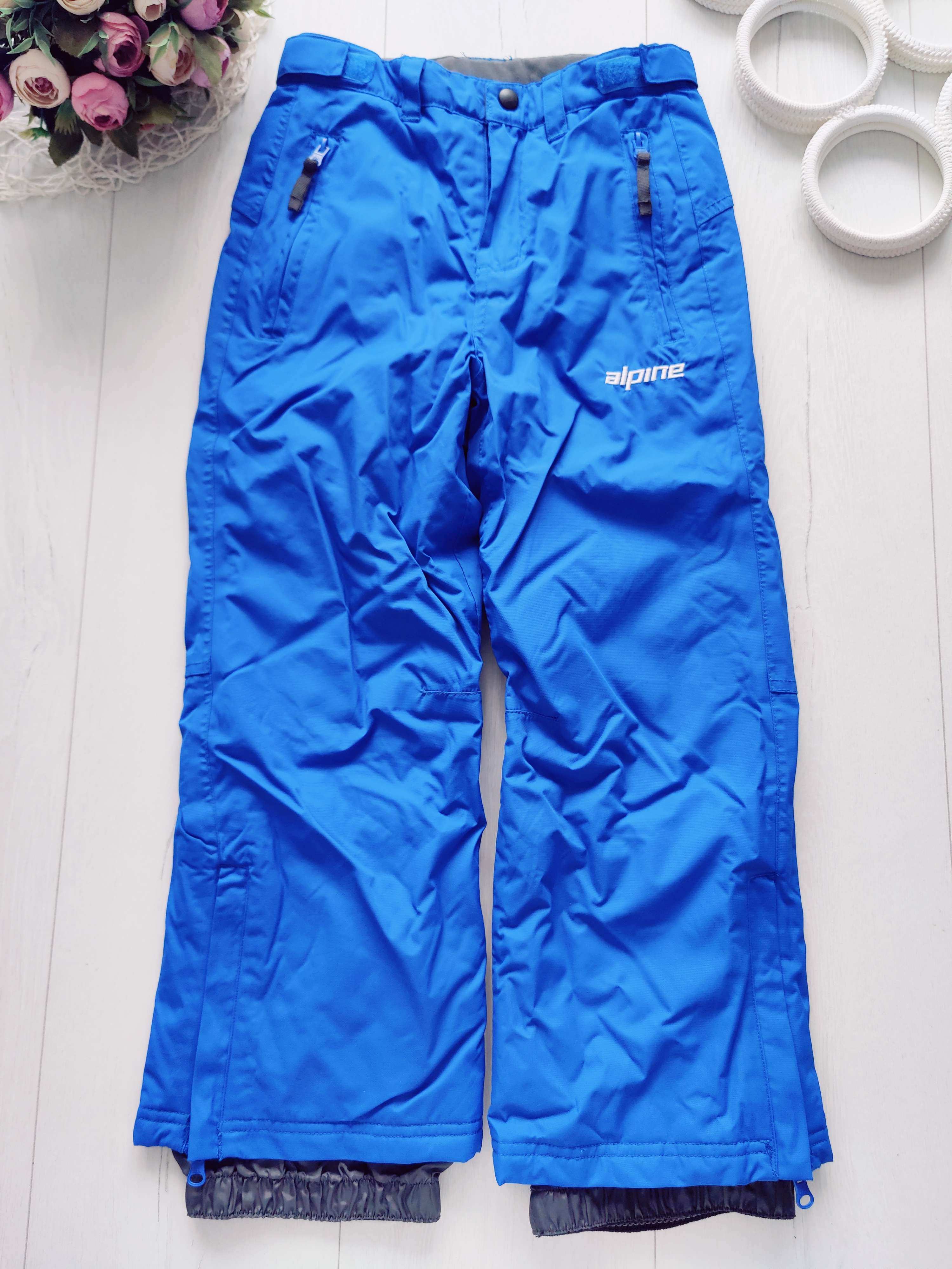 7,8 років, зріст 122,128 Теплі зимові штани на синтепоні Alpine