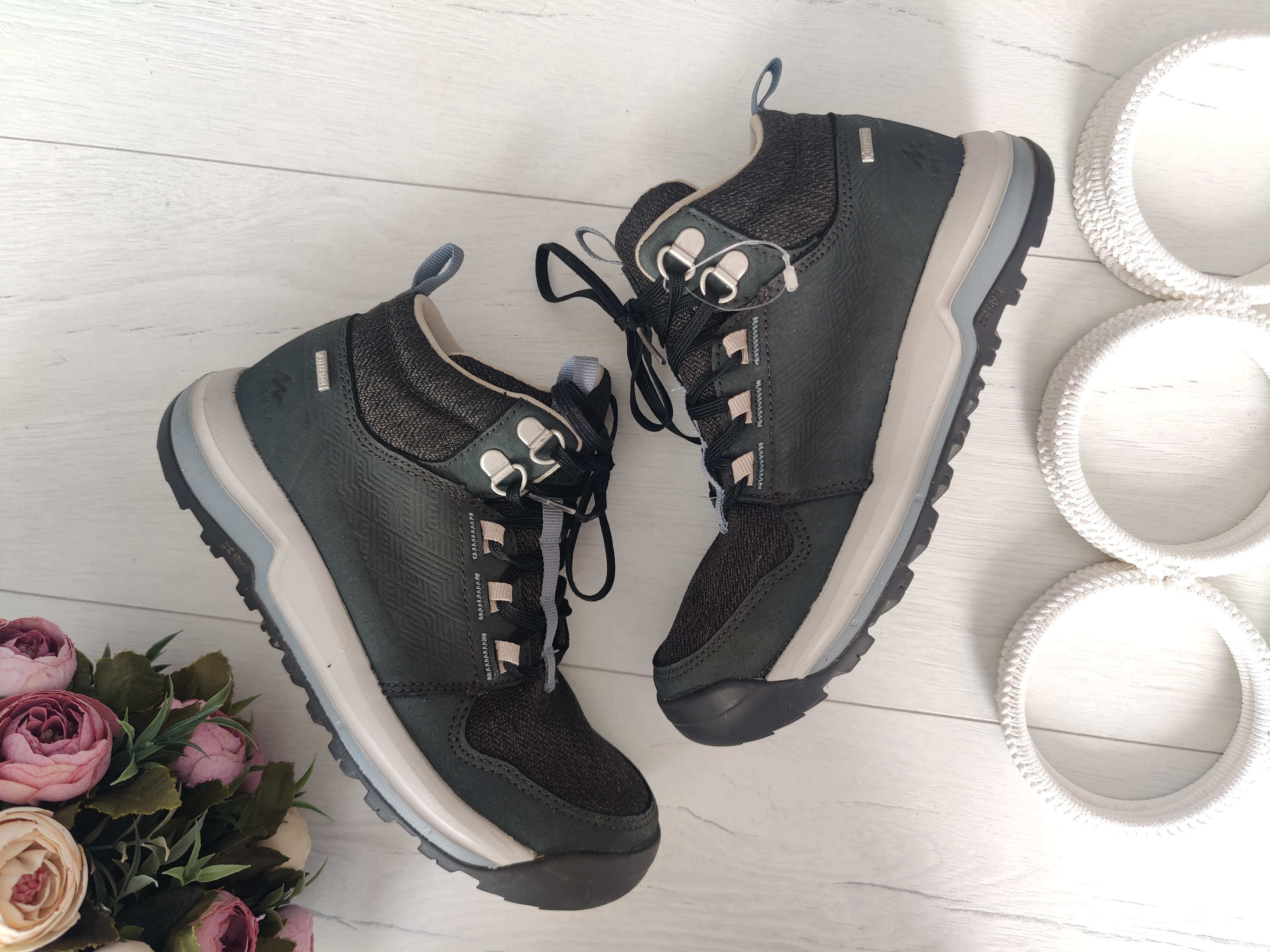 35 (22,5 см) Кожаные термо ботинки для мальчика