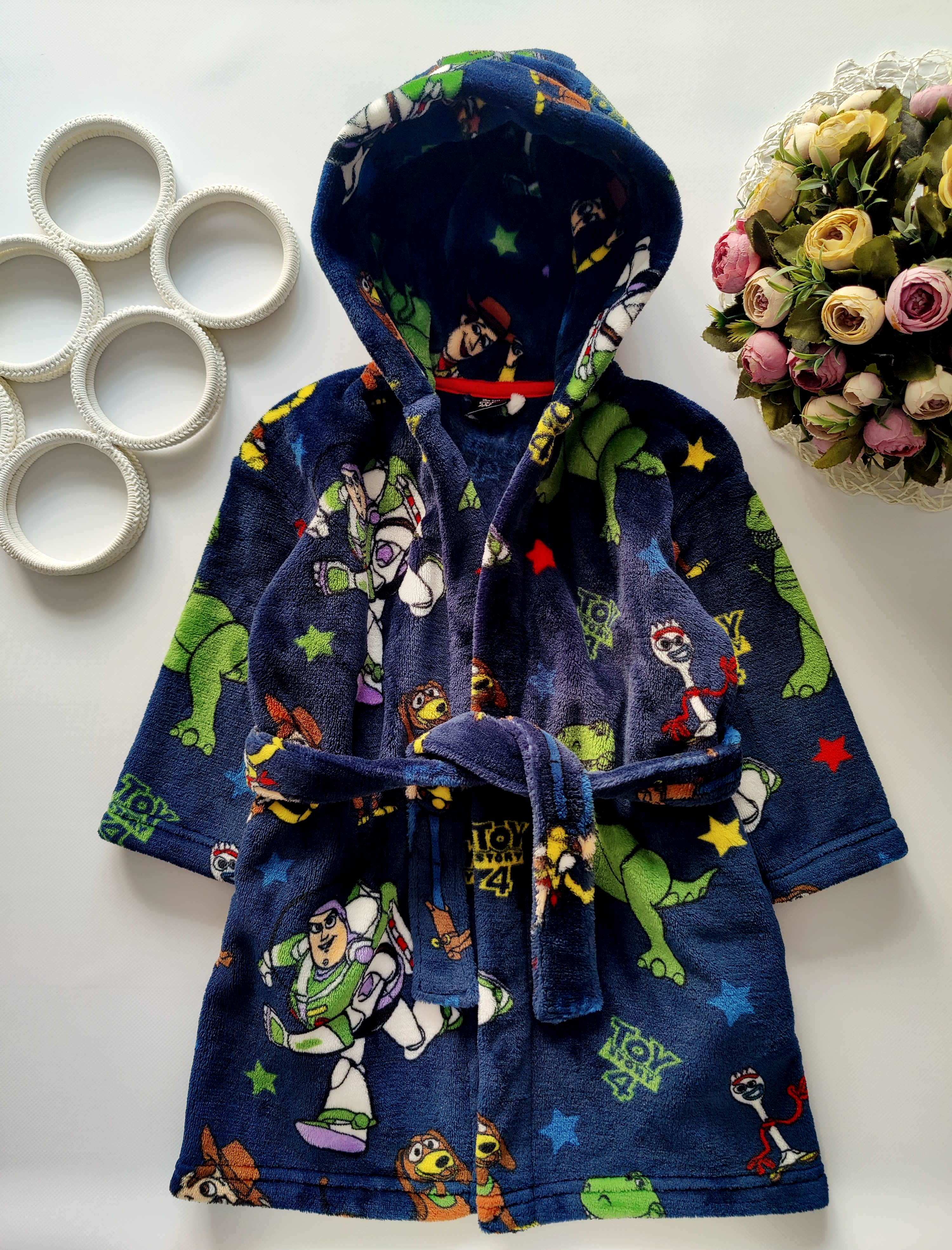 2,3 роки, зріст 98 Теплий дитячий халат Toy Story 4