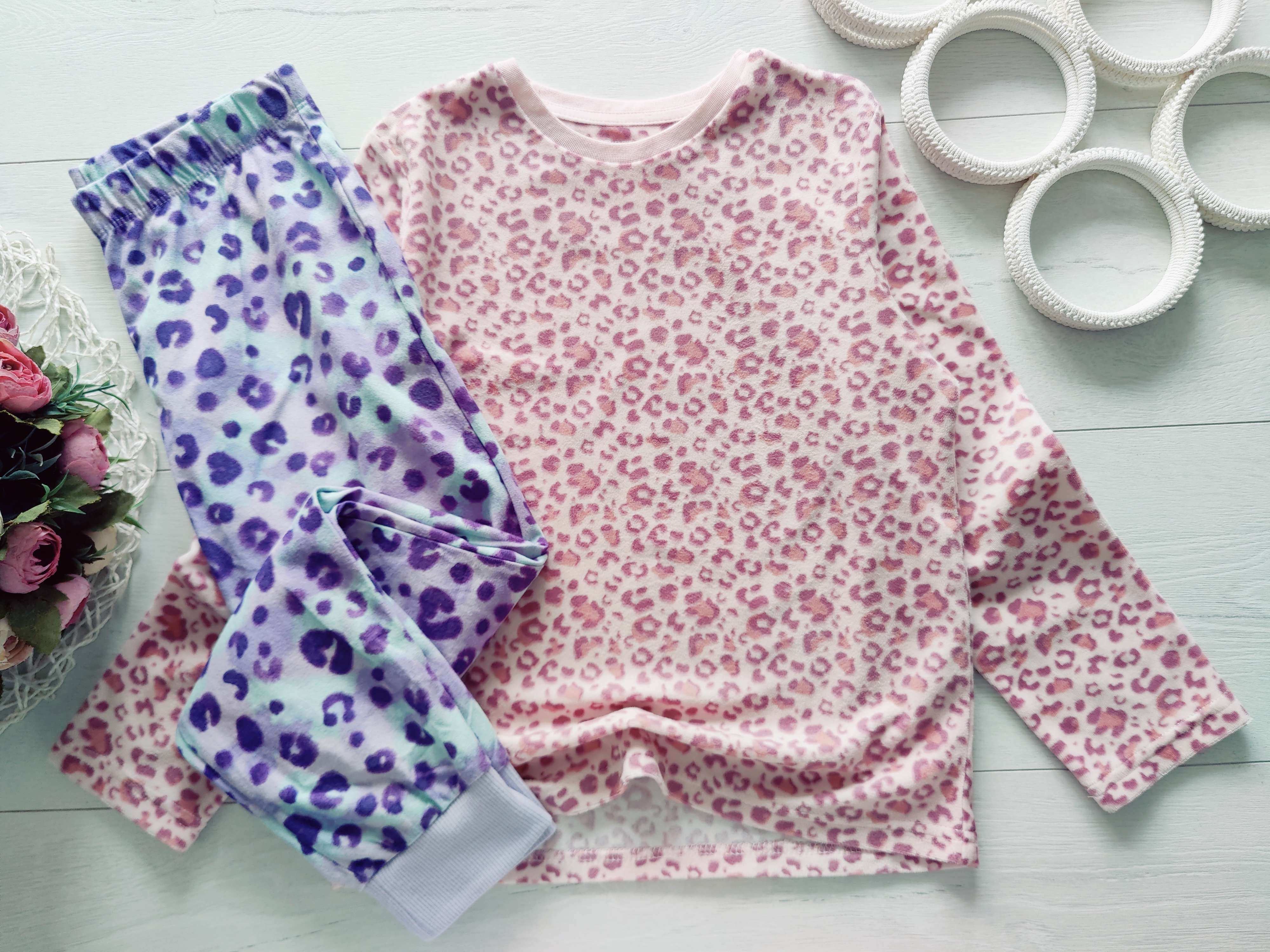 7,8 років, зріст 122,128 Тепла набірна дитяча піжама велюр