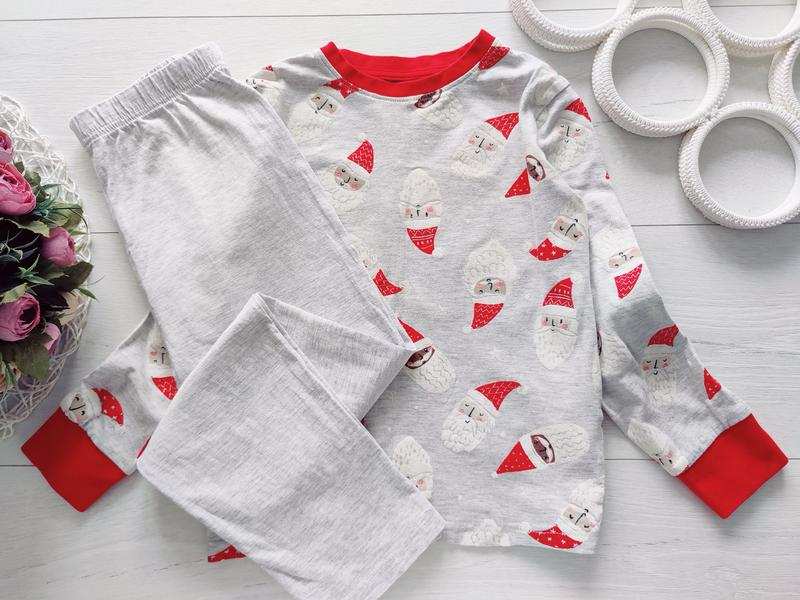 6,7 років, зріст 116 Новорічна трикотажна набрна піжама