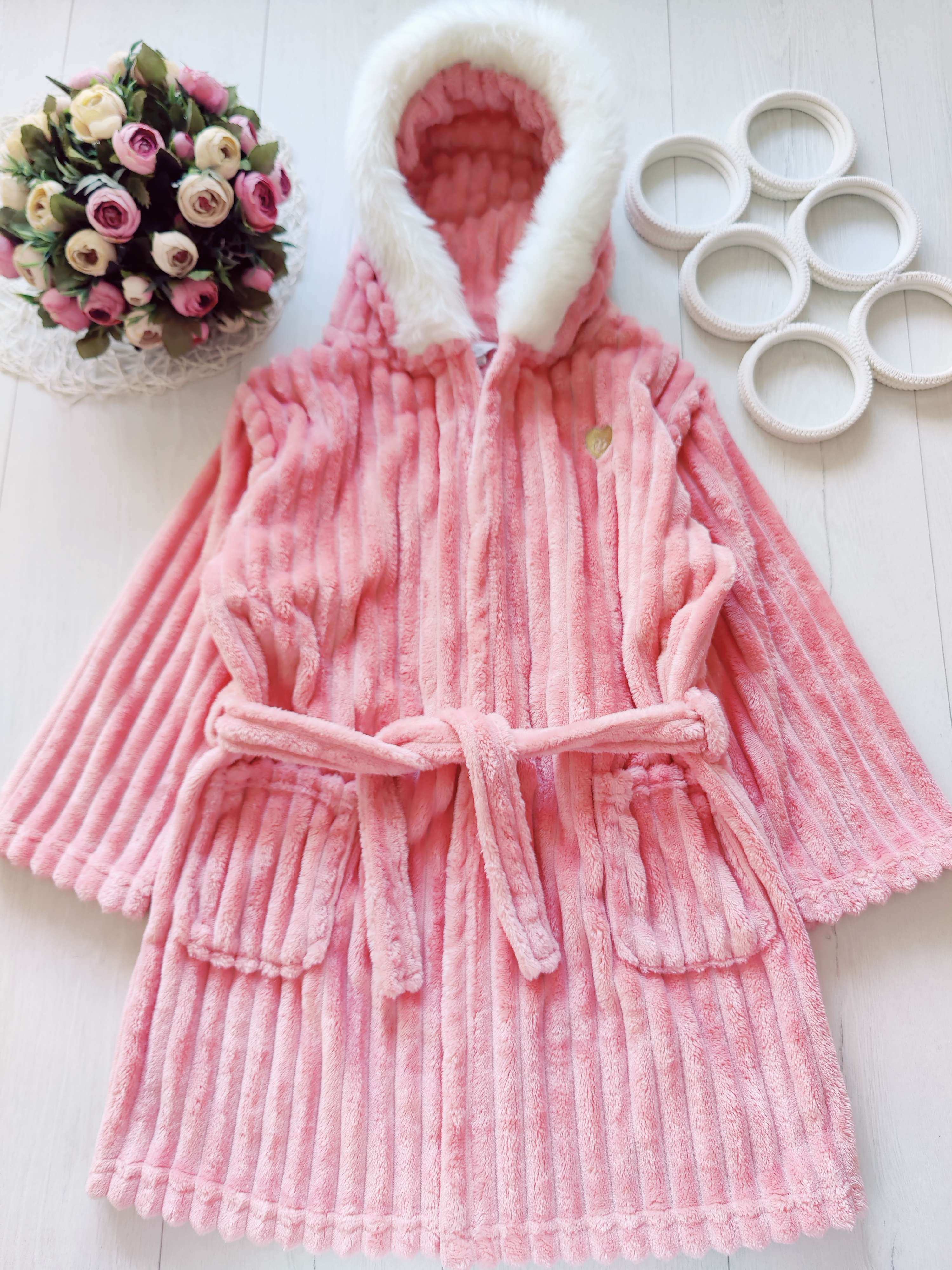 7,8 років зріст 128 Гарний теплий махровий халат