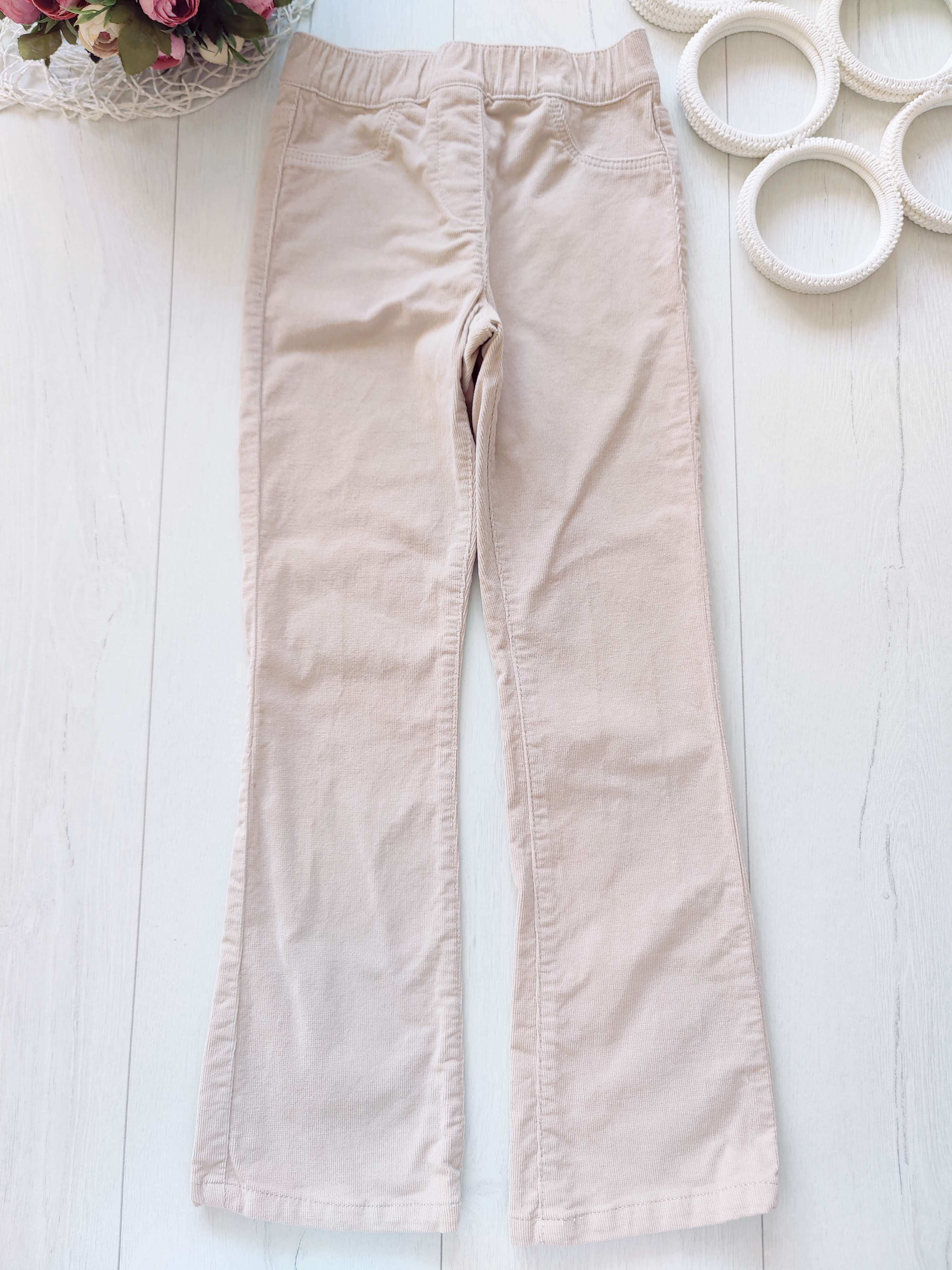 8,9 років, зріст 134 Штани мікровельвет кльош OVS kids