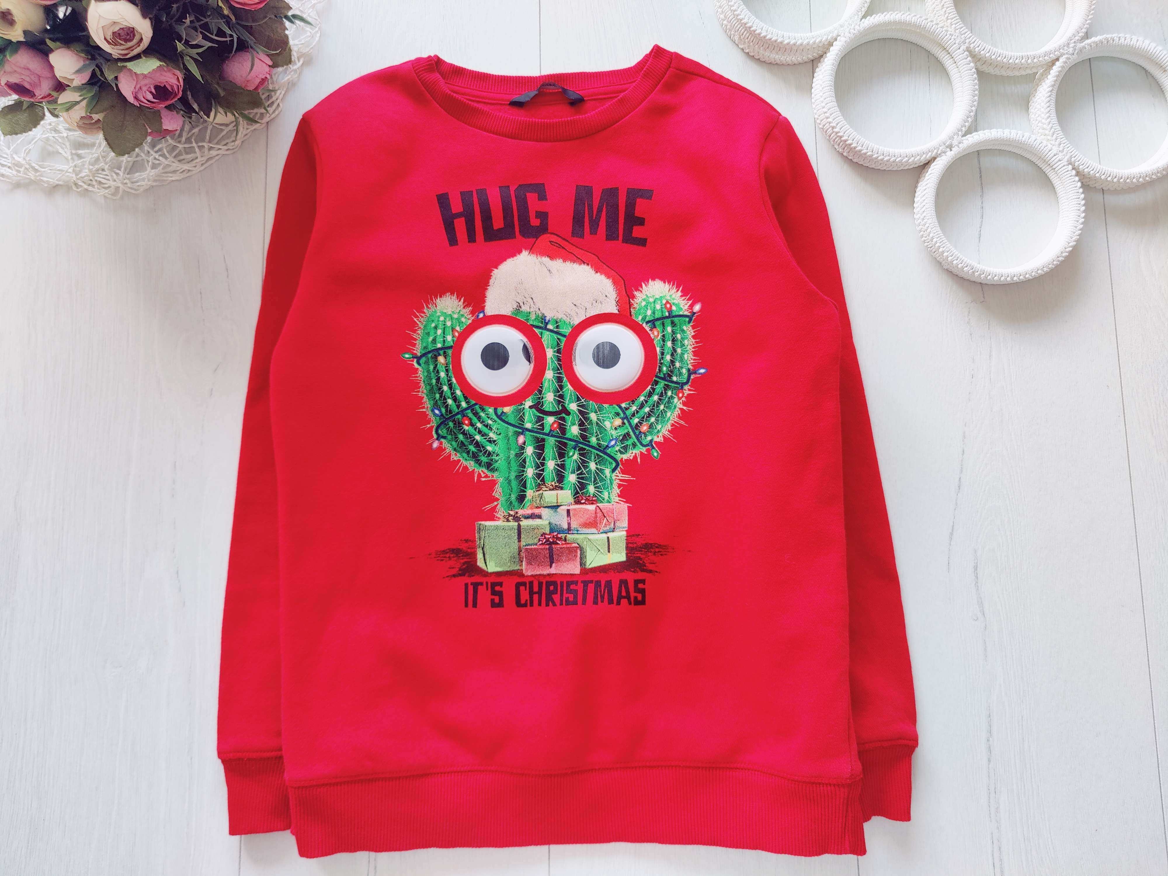 8,9 років, зріст 128,134 Світшот на флісі кактус