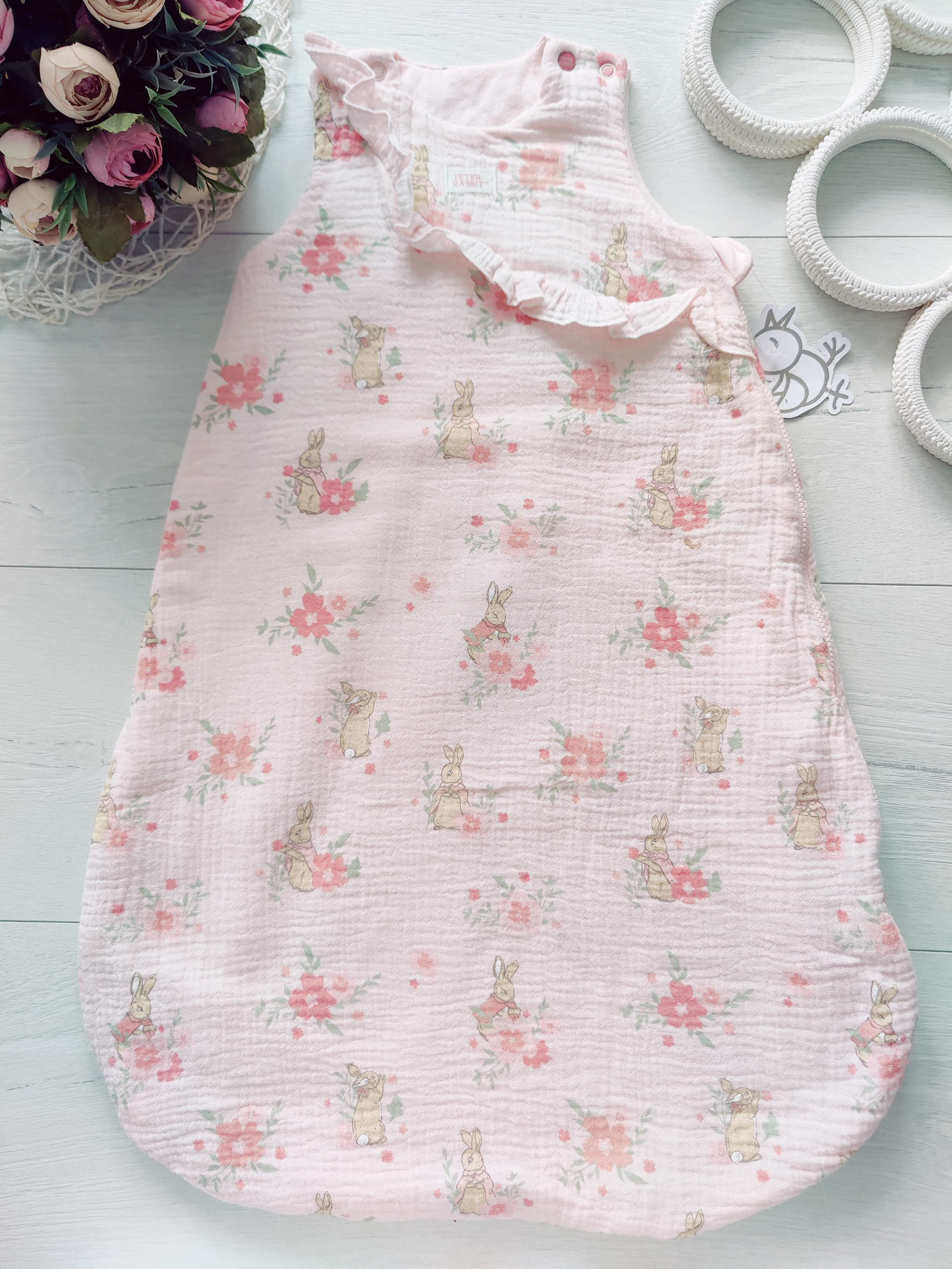 0-6 міс, зріст 56-68 Новий дитячий спальний мусліновий мішок на синтепоні