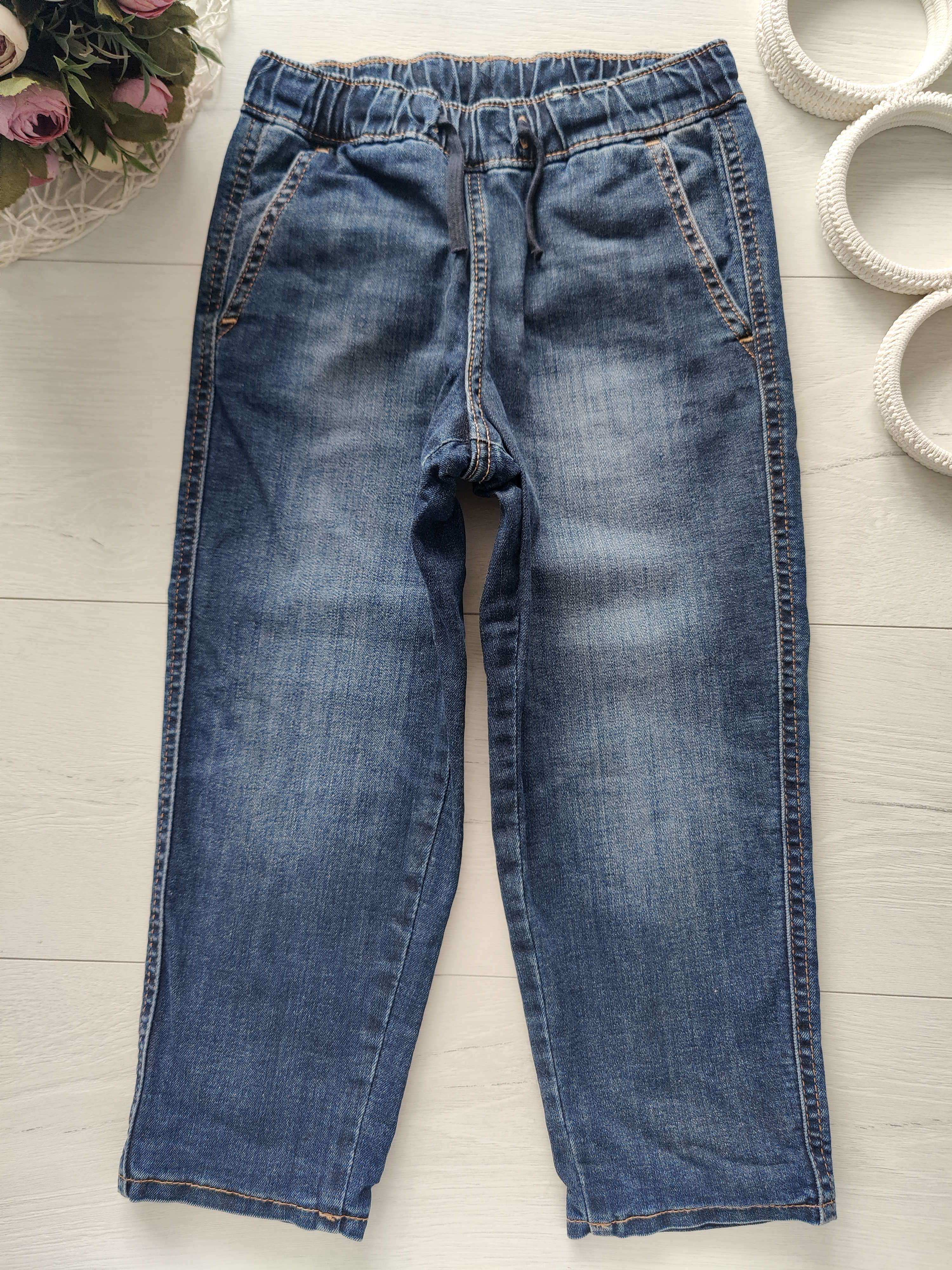 4,5 років, зріст 110 Утеплені джинси на гумці