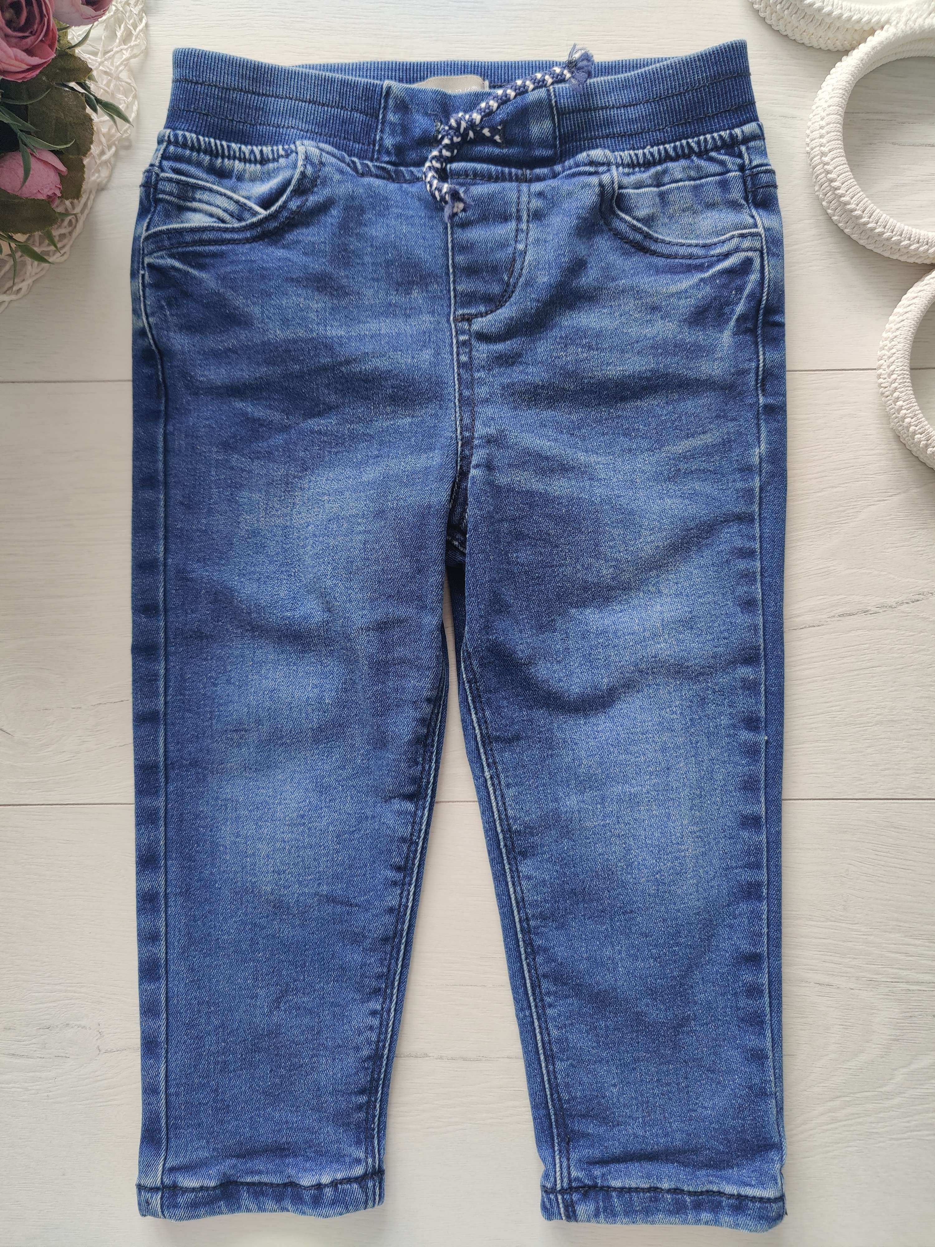 18,24 міс, зріст 92 Утеплені джинси на гумці