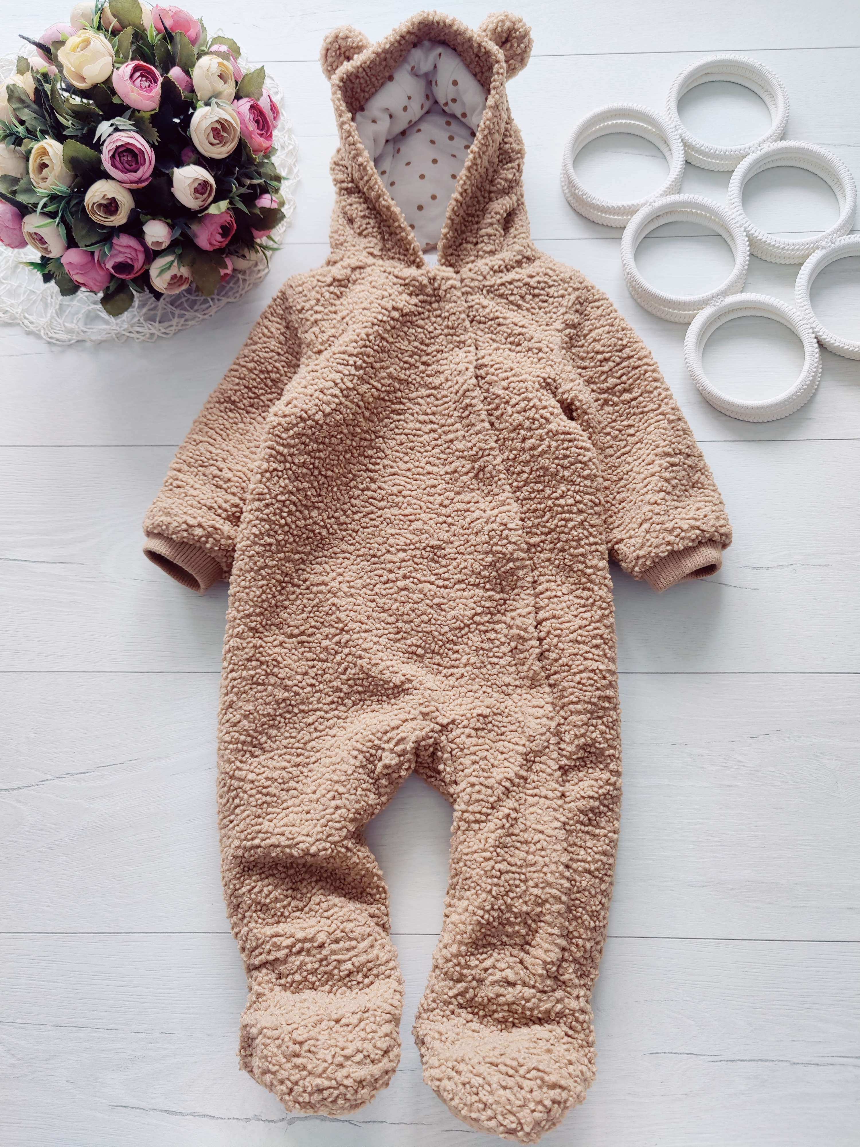 9,12 міс, зріст 80 Комбінезон тедді на синтепоні