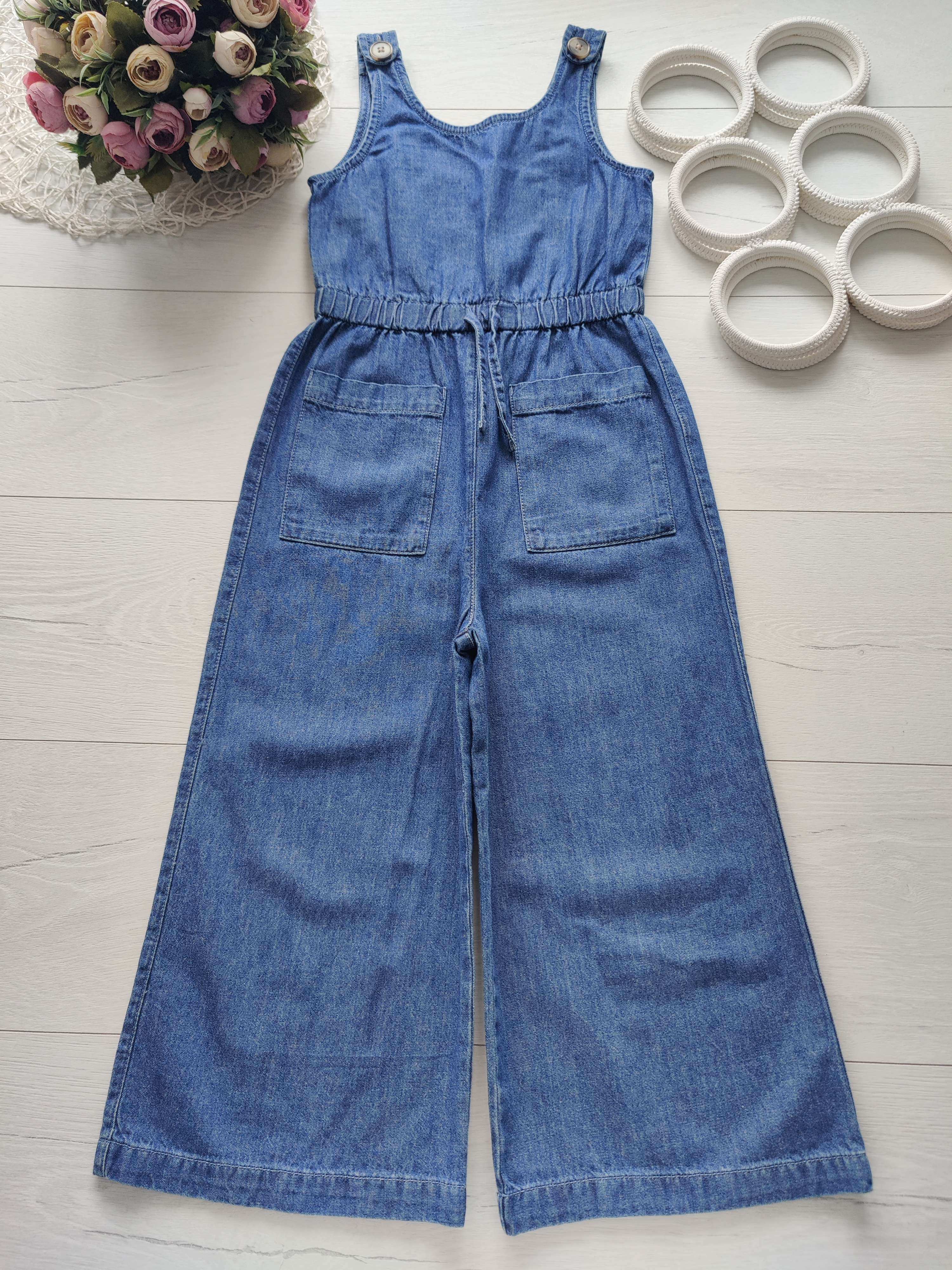 6 років, зріст 116 Легкий джинсовий комбінезон ромпер