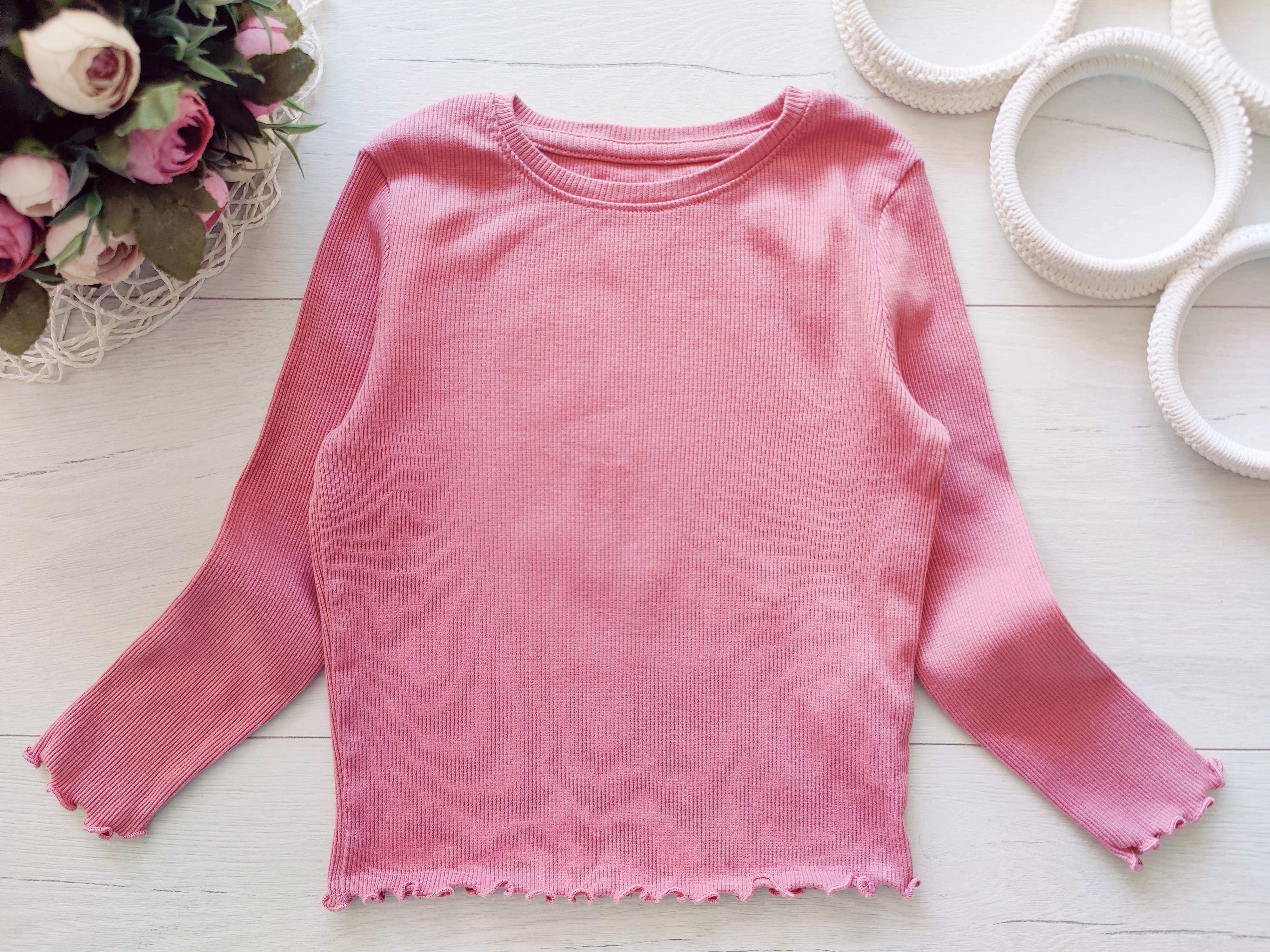 3,4 роки, зріст 104 Лонгслів у рубчик