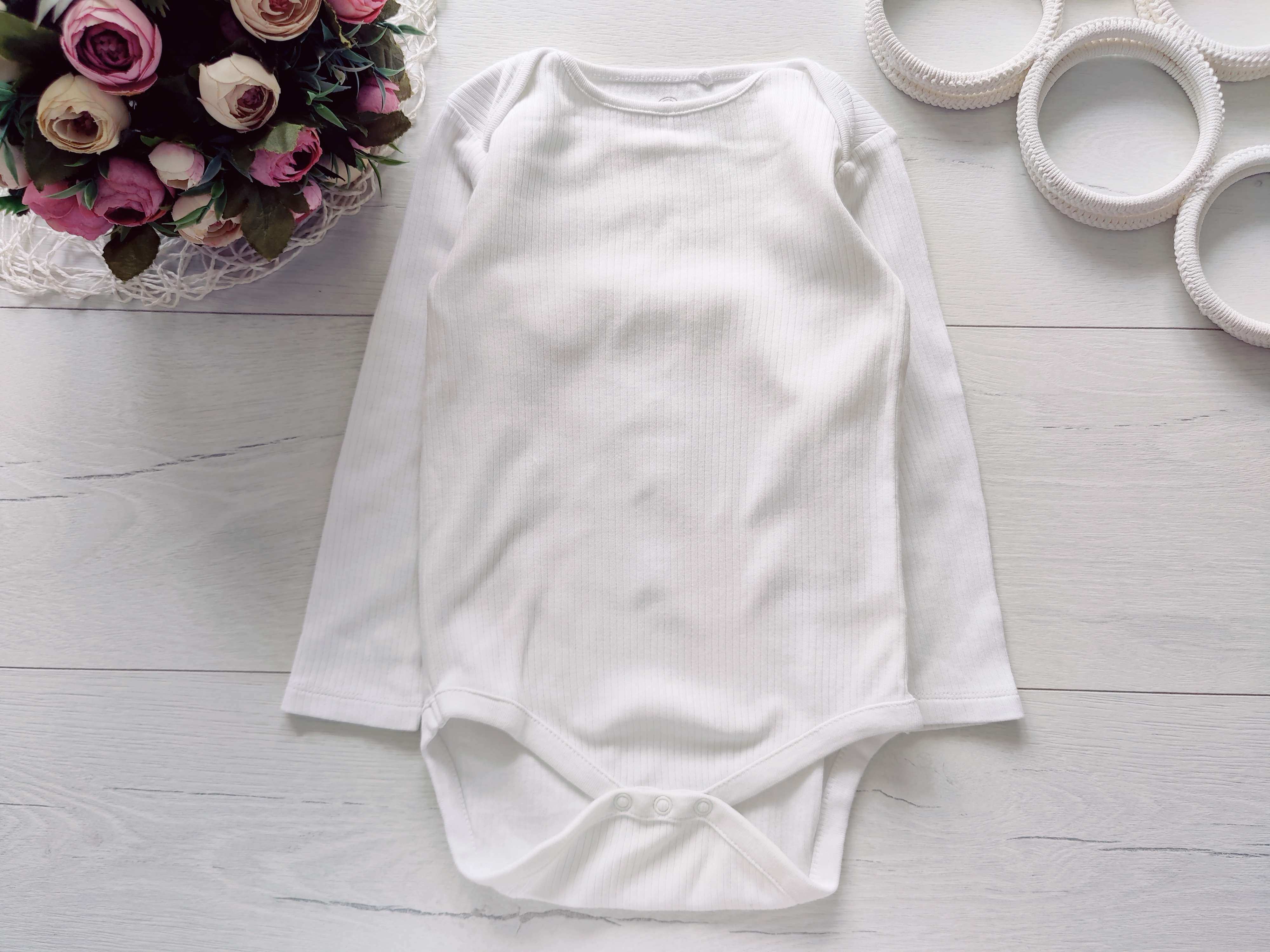 2,3 роки, зріст 98 Біле боді в рубчик