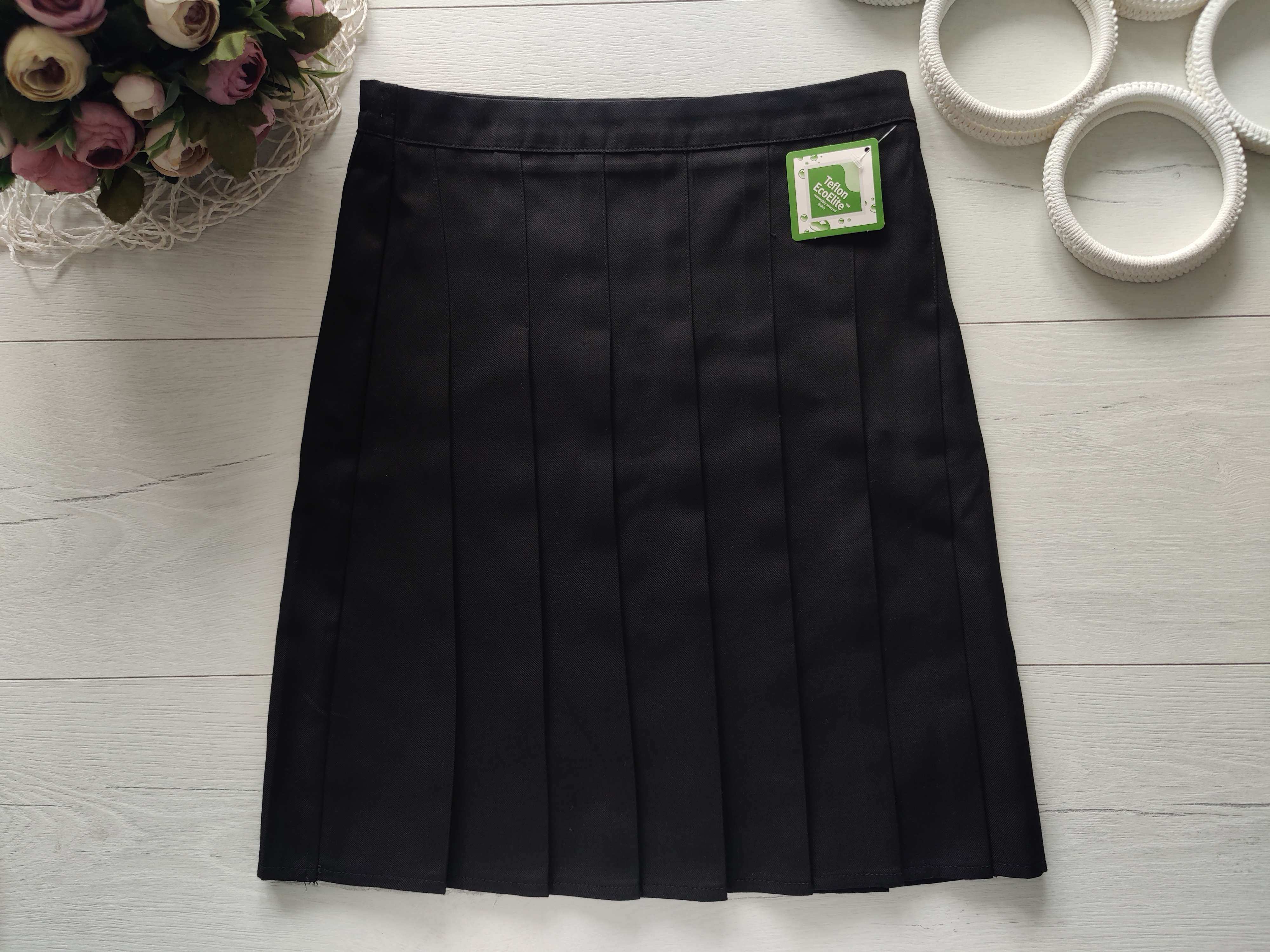 8,9 років, зріст 128,134 Нова чорна дитяча шкільна спідниця