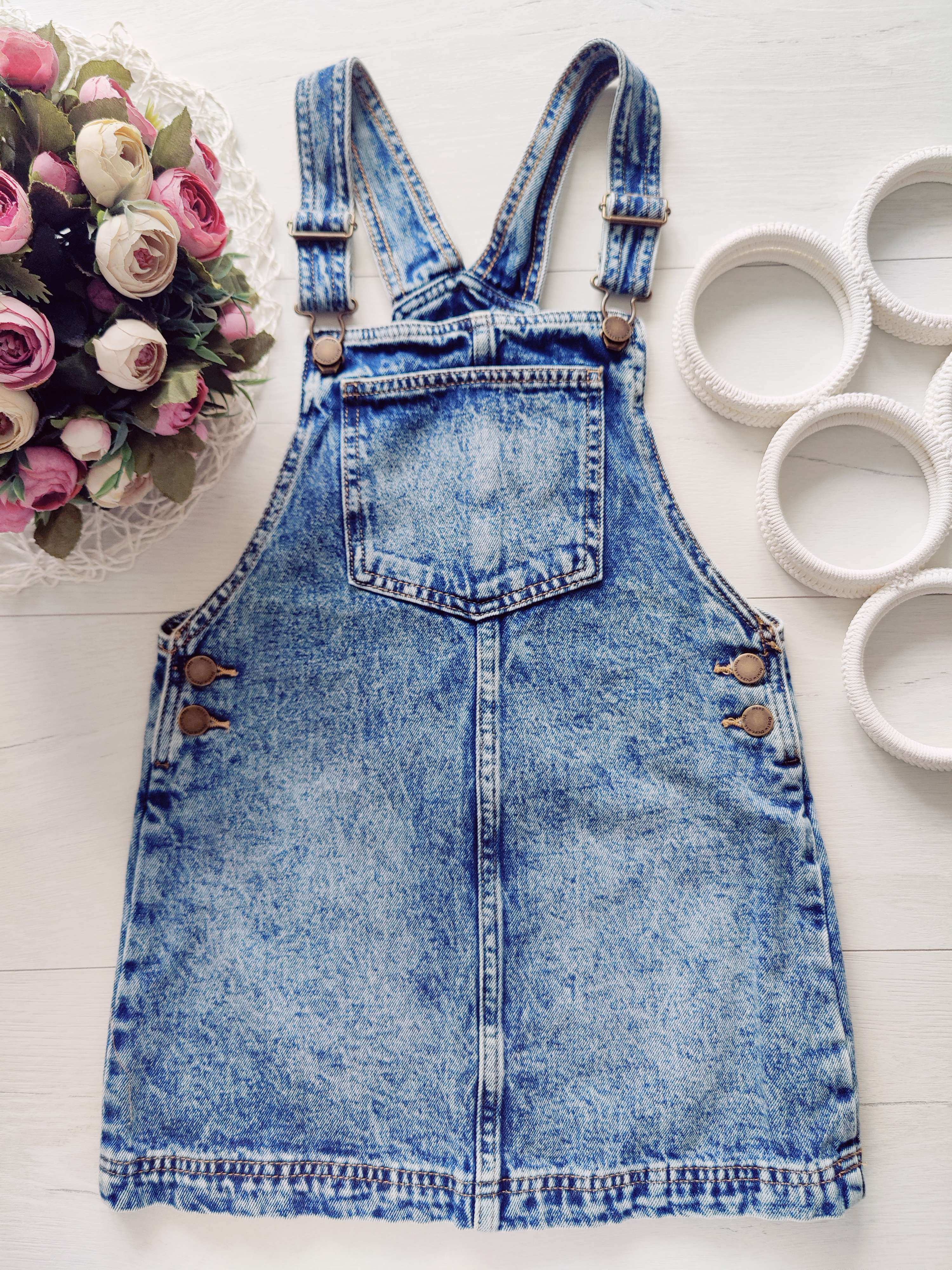 8 років, зріст 128 Джинсовий сарафан