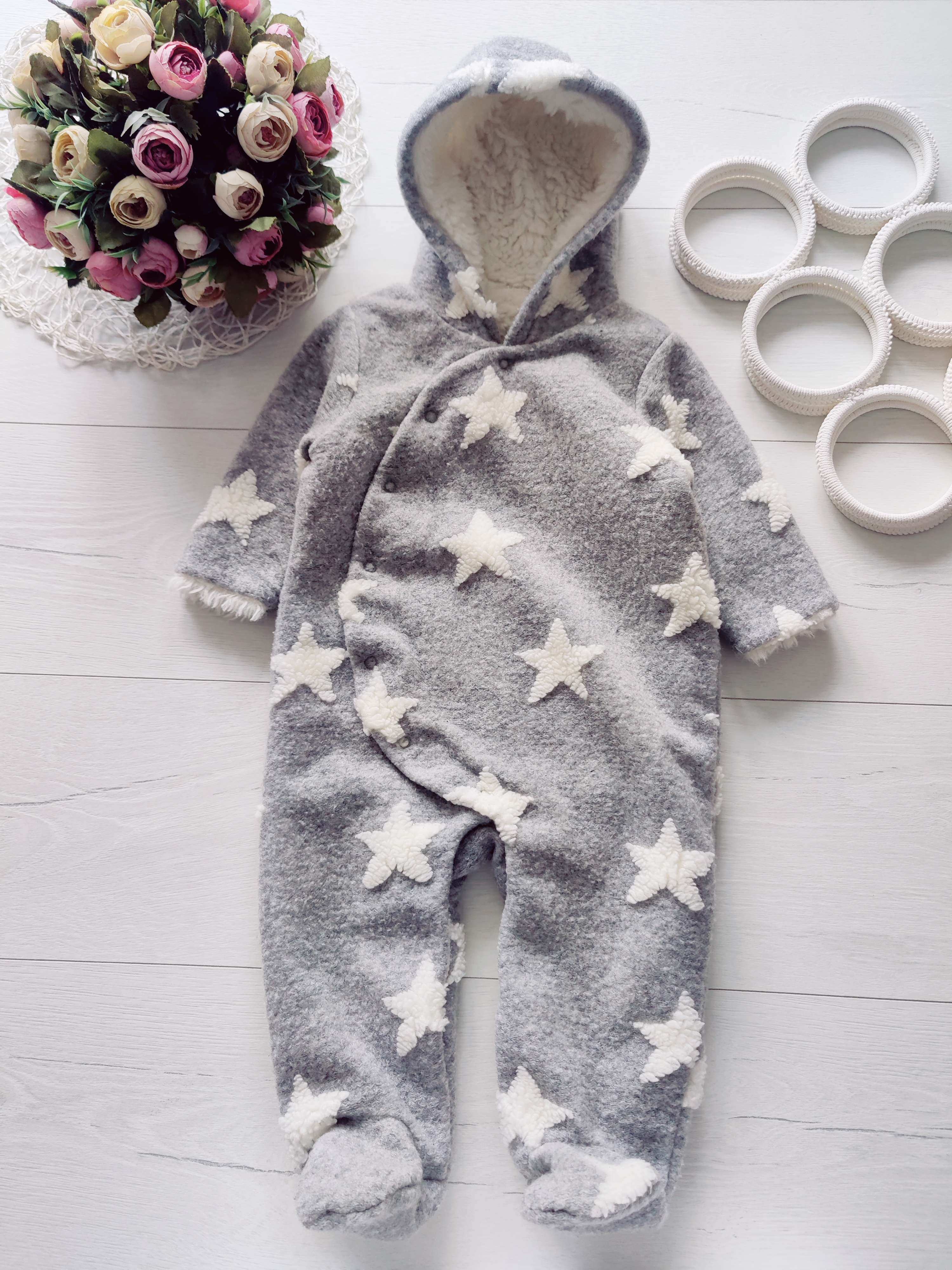 6,9 міс, Теплий дитячий комбінезон